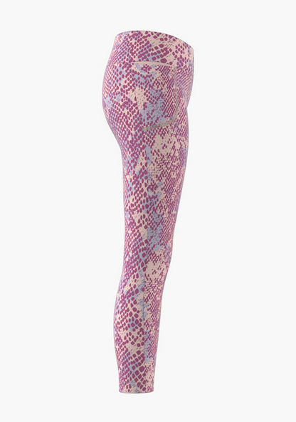adidas All-Over Print Tights with Elasticated Waistband-Bottoms-image-1