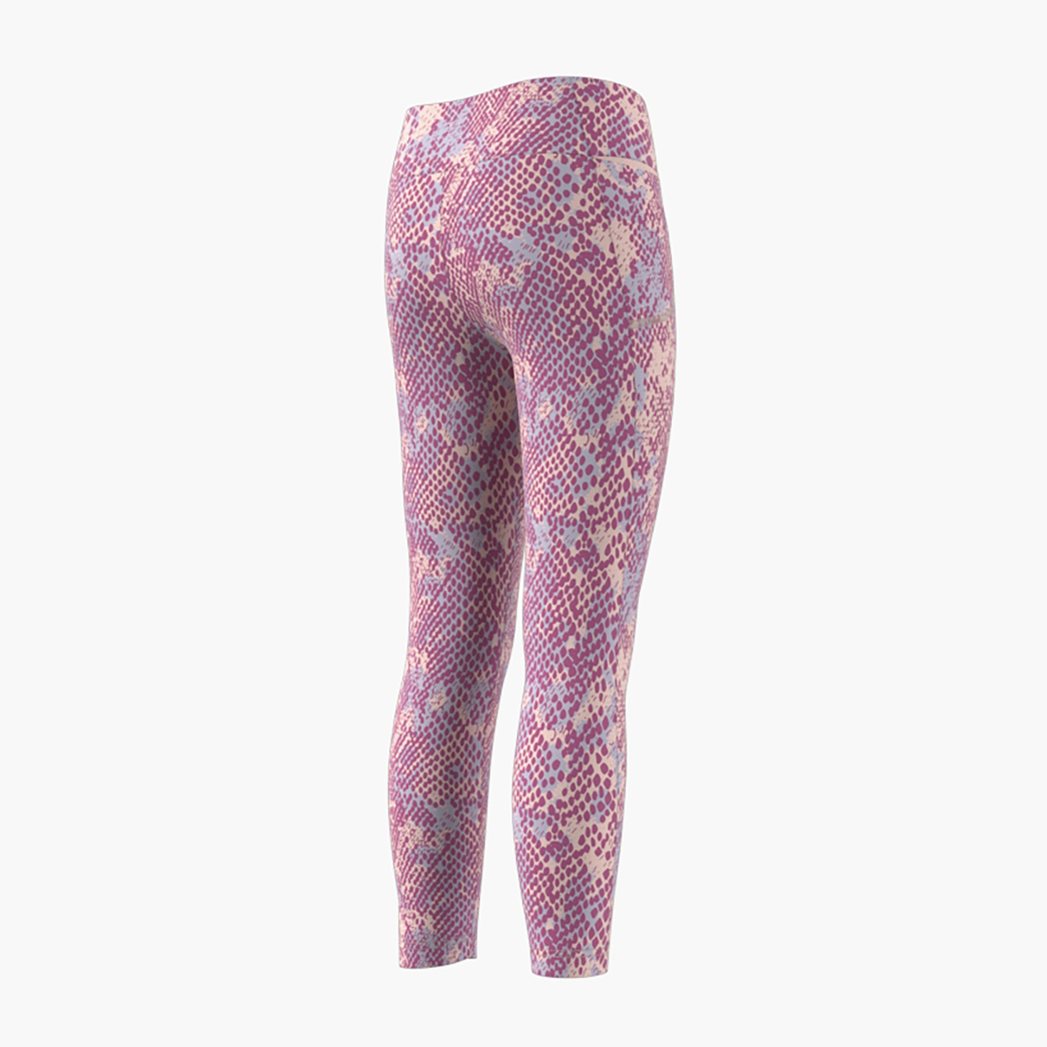 adidas All-Over Print Tights with Elasticated Waistband-girls-clothing-bottoms-leggings-image-3