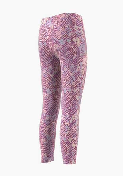adidas All-Over Print Tights with Elasticated Waistband-Bottoms-image-2