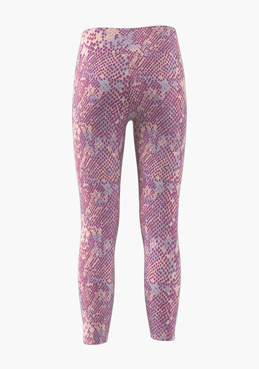 adidas All-Over Print Tights with Elasticated Waistband-Bottoms-image-3