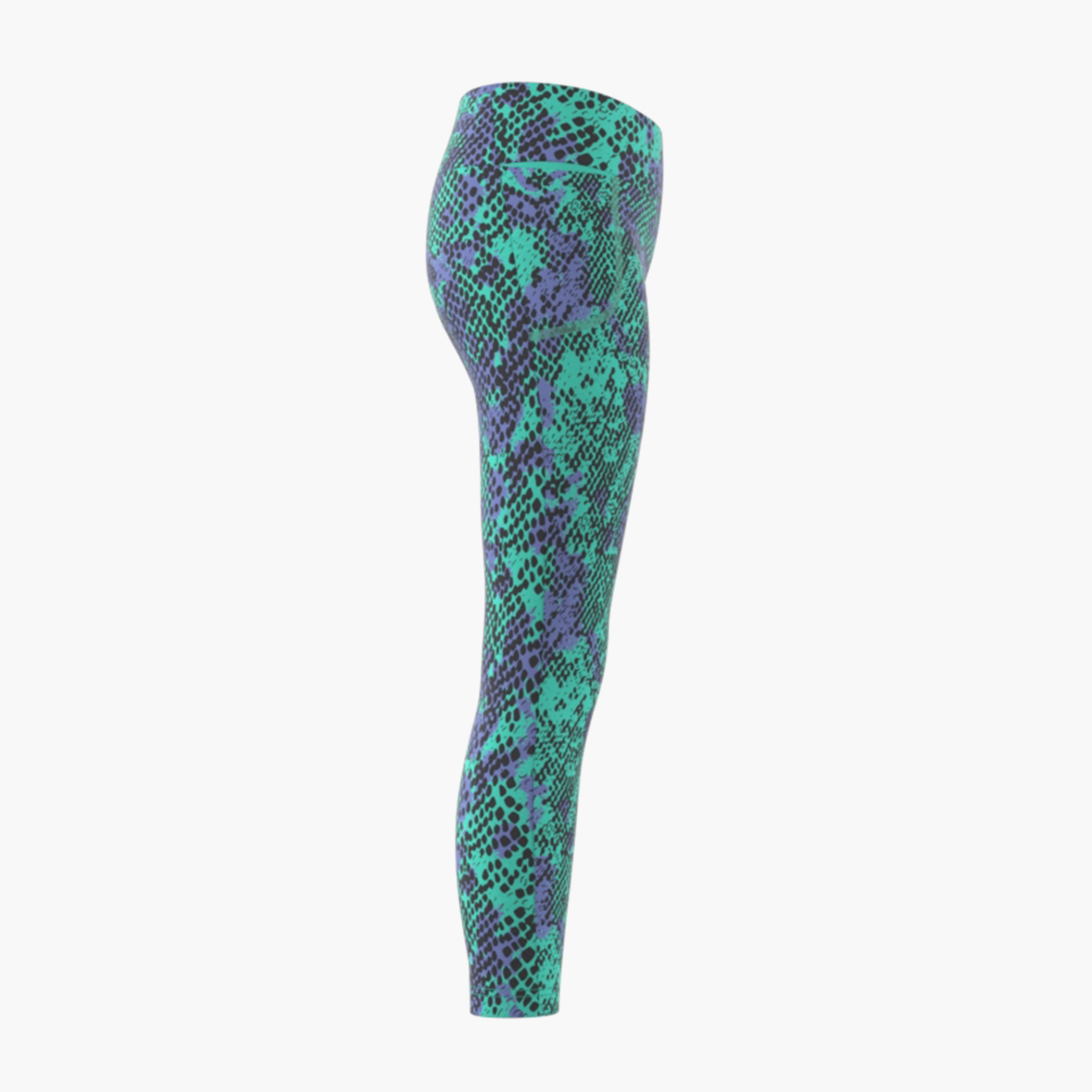 adidas All-Over Print Leggings with Elasticated Waistband-girls-clothing-bottoms-leggings-image-3