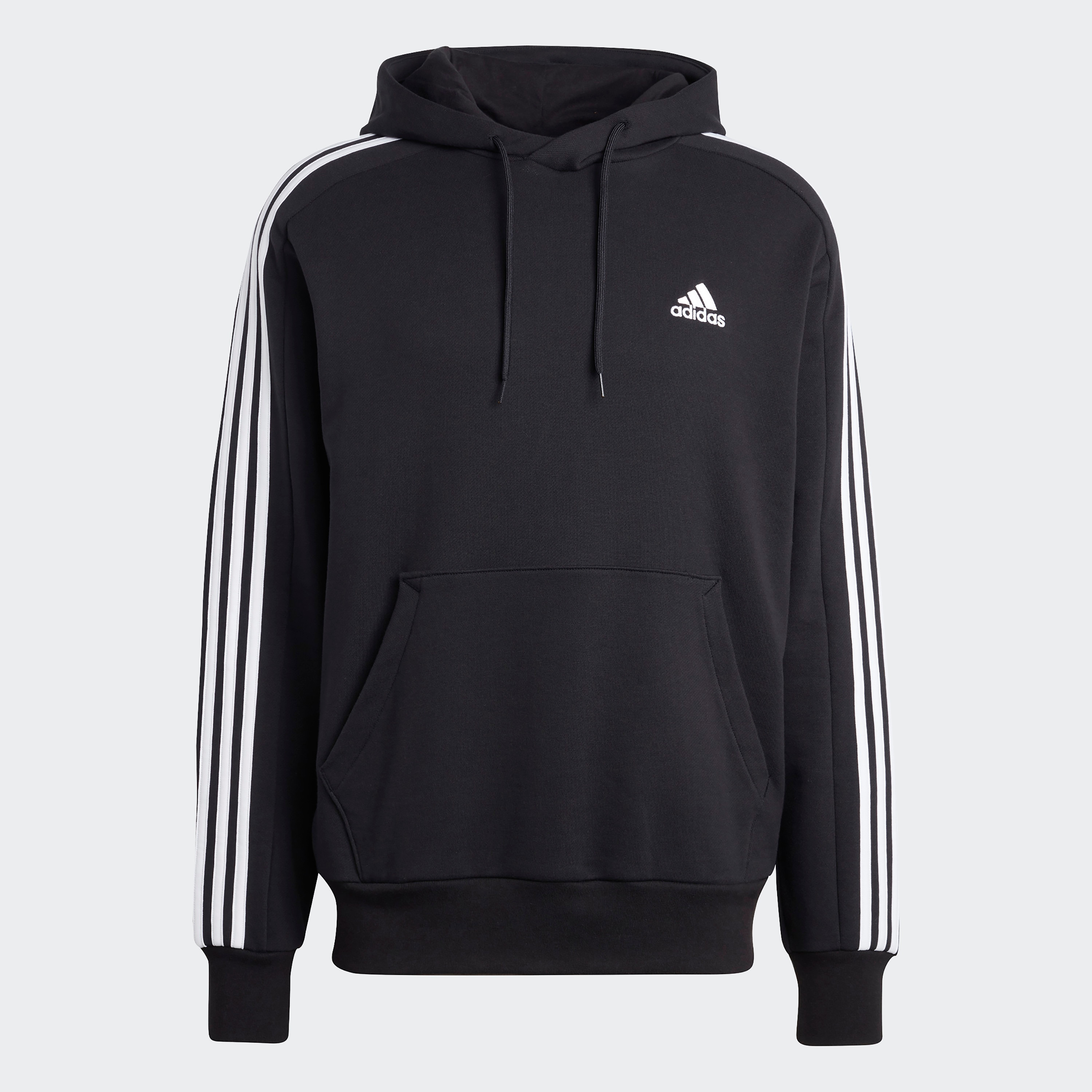 Adidas 3 stripe outlet pullover hoodie