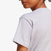 Adidas Logo Print T-shirt with Round Neck and Short Sleeves-T Shirts & Vests-thumbnail-3