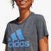 Adidas Logo Print Round Neck T-shirt with Short Sleeves-T Shirts & Vests-thumbnailMobile-3