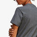 Adidas Logo Print Round Neck T-shirt with Short Sleeves-T Shirts & Vests-thumbnail-4