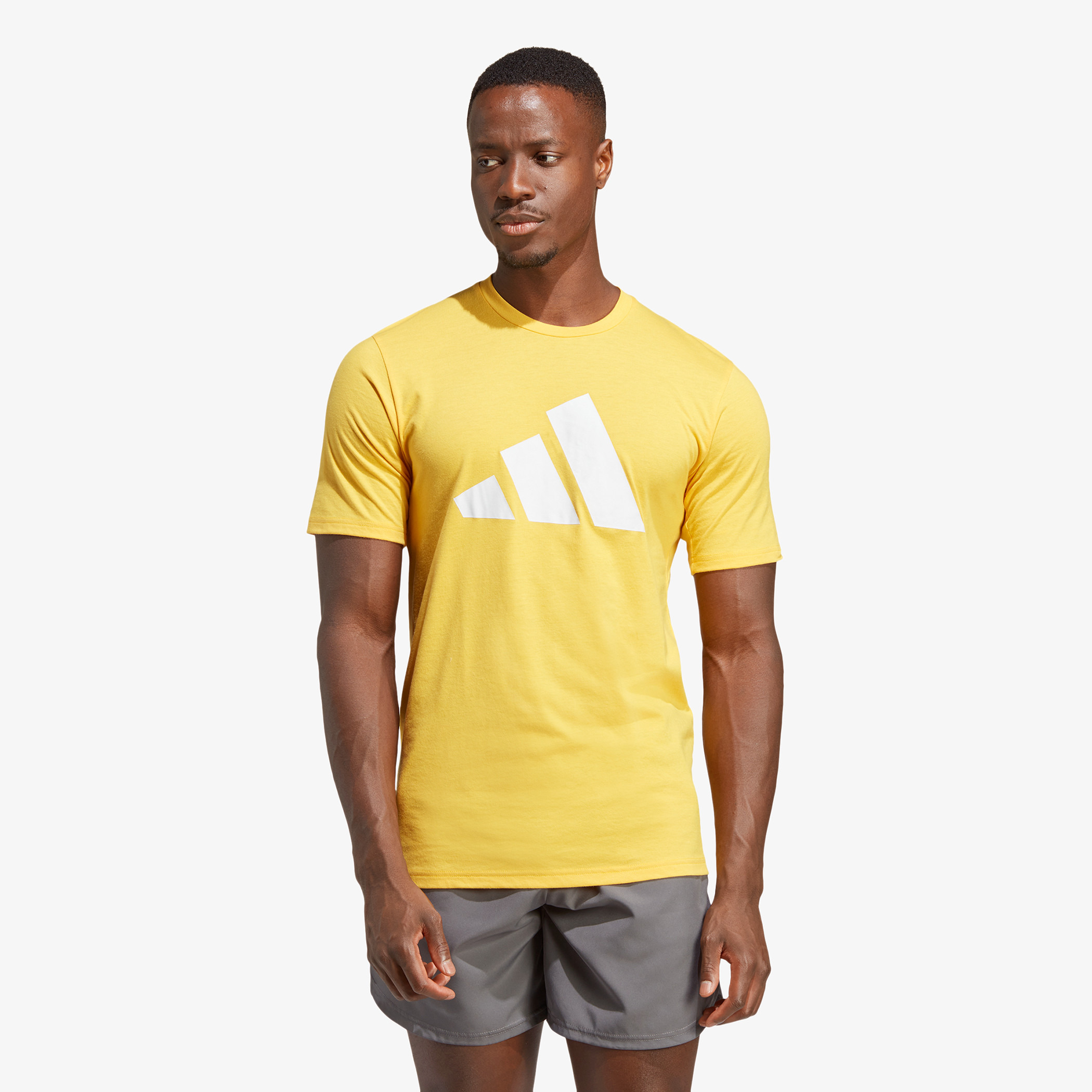 Adidas yellow deals t shirt