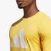 Adidas Logo Print T-shirt with Short Sleeves-T Shirts & Vests-thumbnail-3