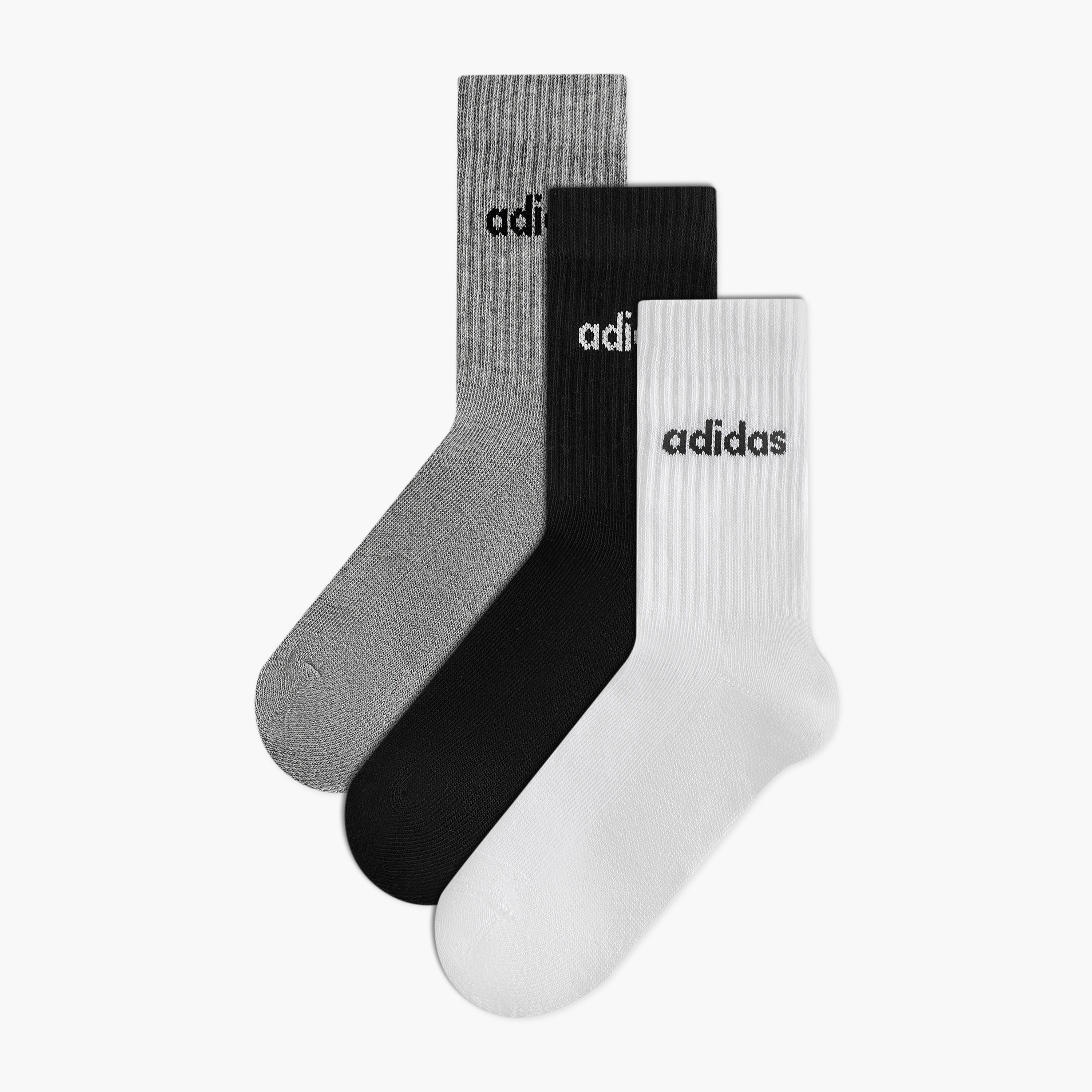 adidas Linear Crew Cushioned Socks 3 Pairs IC1302 | OE-sports-men-accessories-image-1