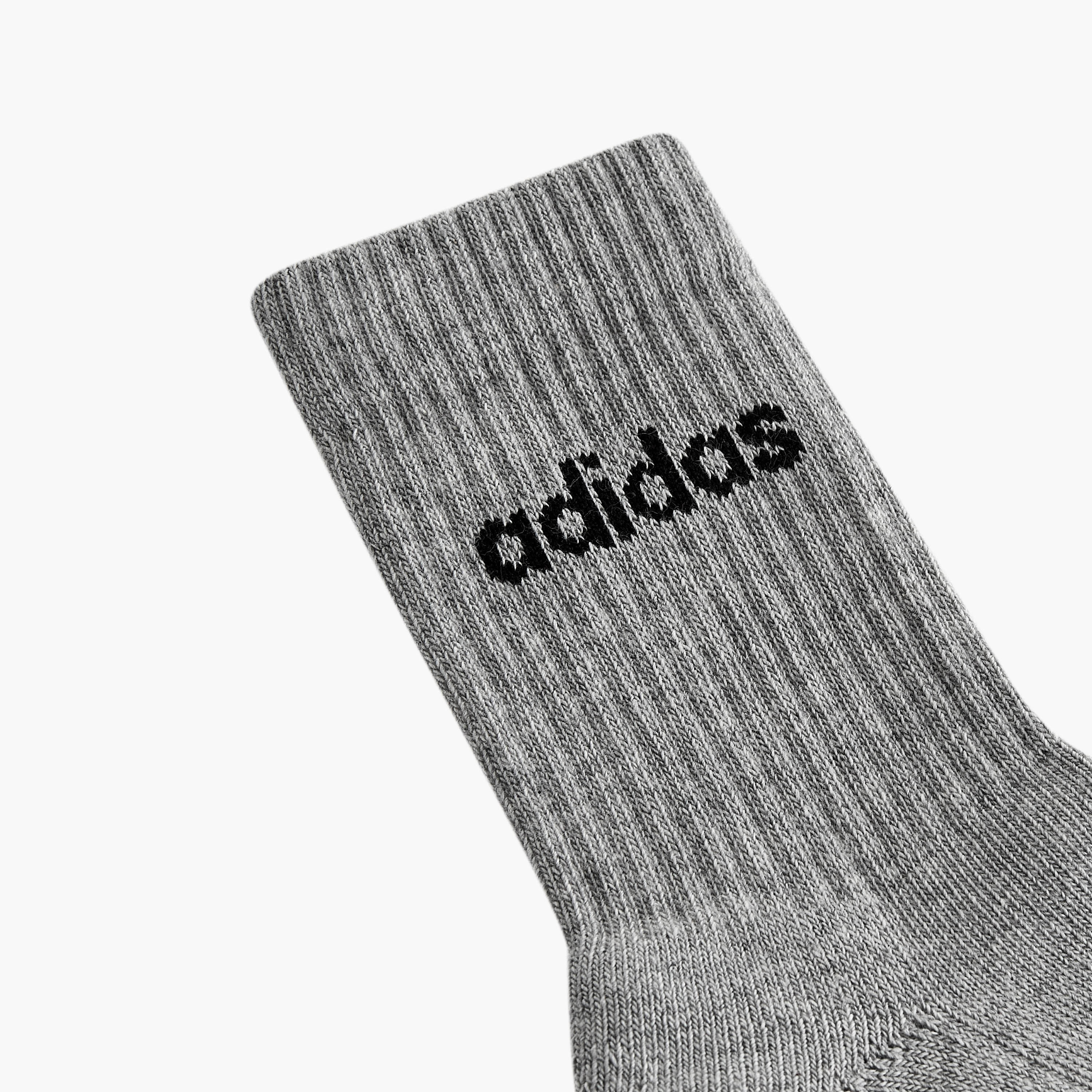 adidas Linear Crew Cushioned Socks 3 Pairs IC1302 | OE-sports-men-accessories-image-3
