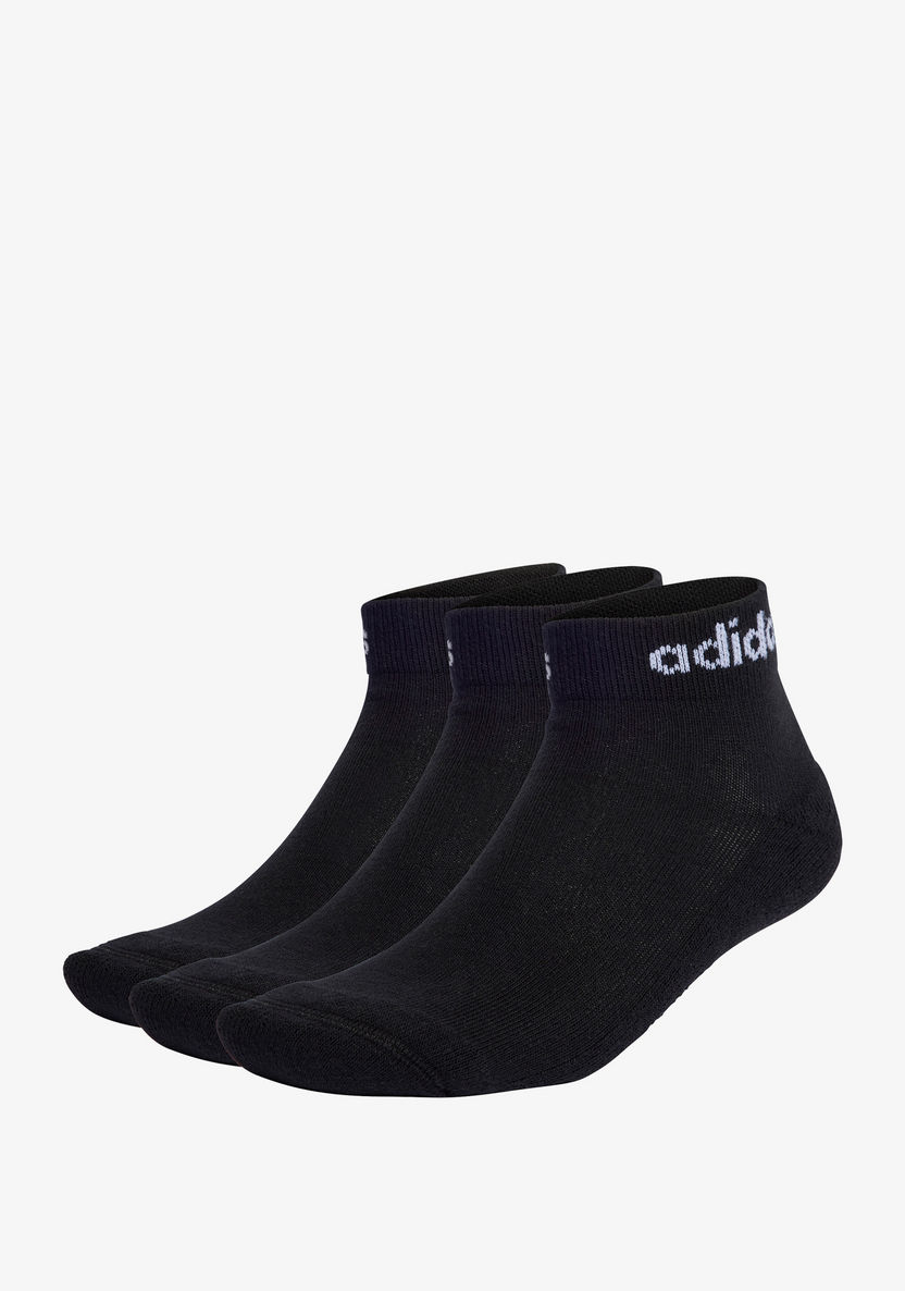 Adidas Women's Linear Ankle Length Sports Socks - IC1303-Men%27s Socks-image-0