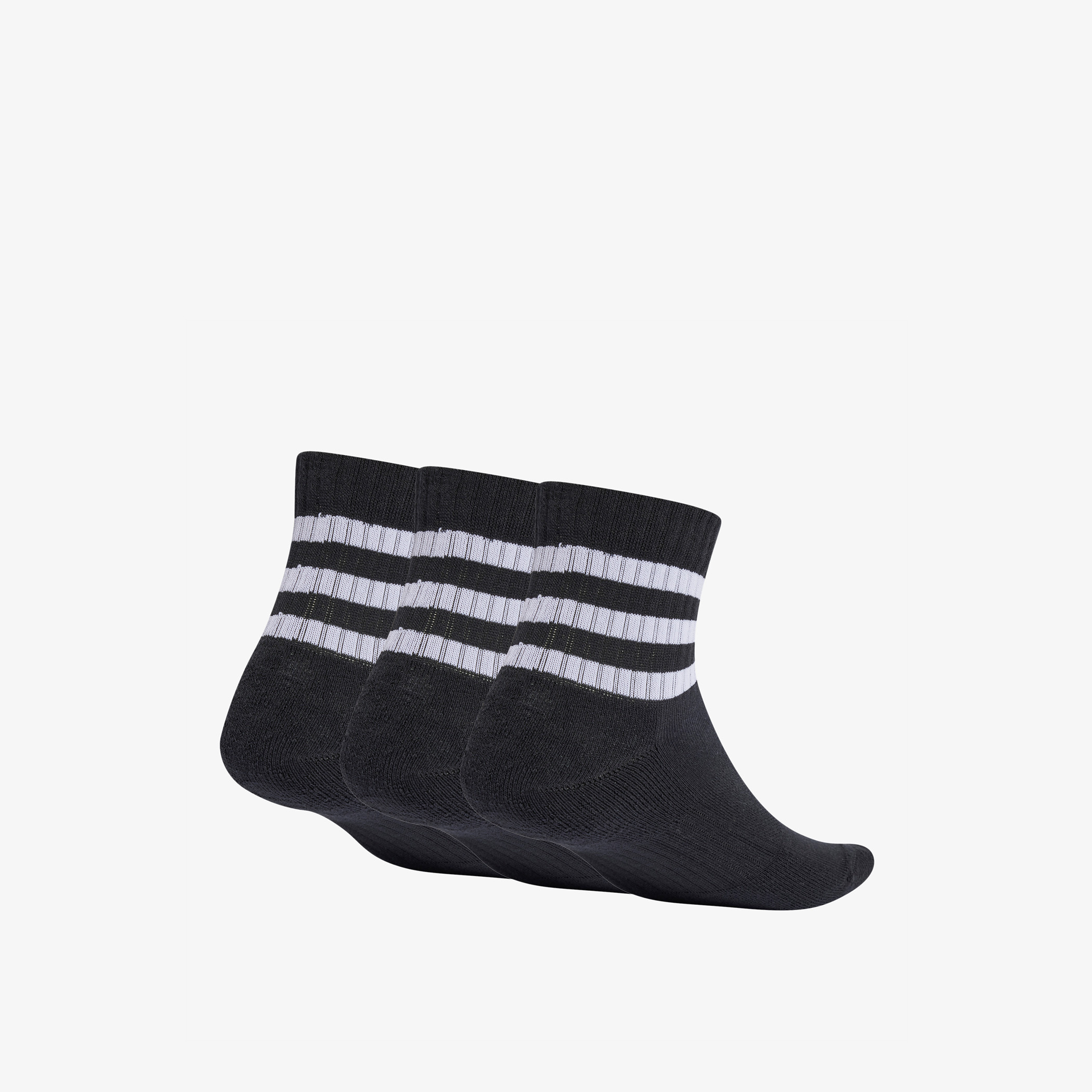 طقم جوارب طول الكاحل 3 أزواج بتفاصيل شعار من أديداس-men-socks-image-2