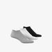 Adidas Logo Detail Ankle Length Sports Socks - Set of 3-Men%27s Socks-thumbnailMobile-1