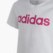 adidas Logo Print Round Neck T-shirt with Short Sleeves-Tops-thumbnail-2