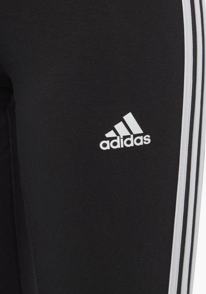 adidas Logo Print Leggings with Elasticated Waistband-Leggings-image-3