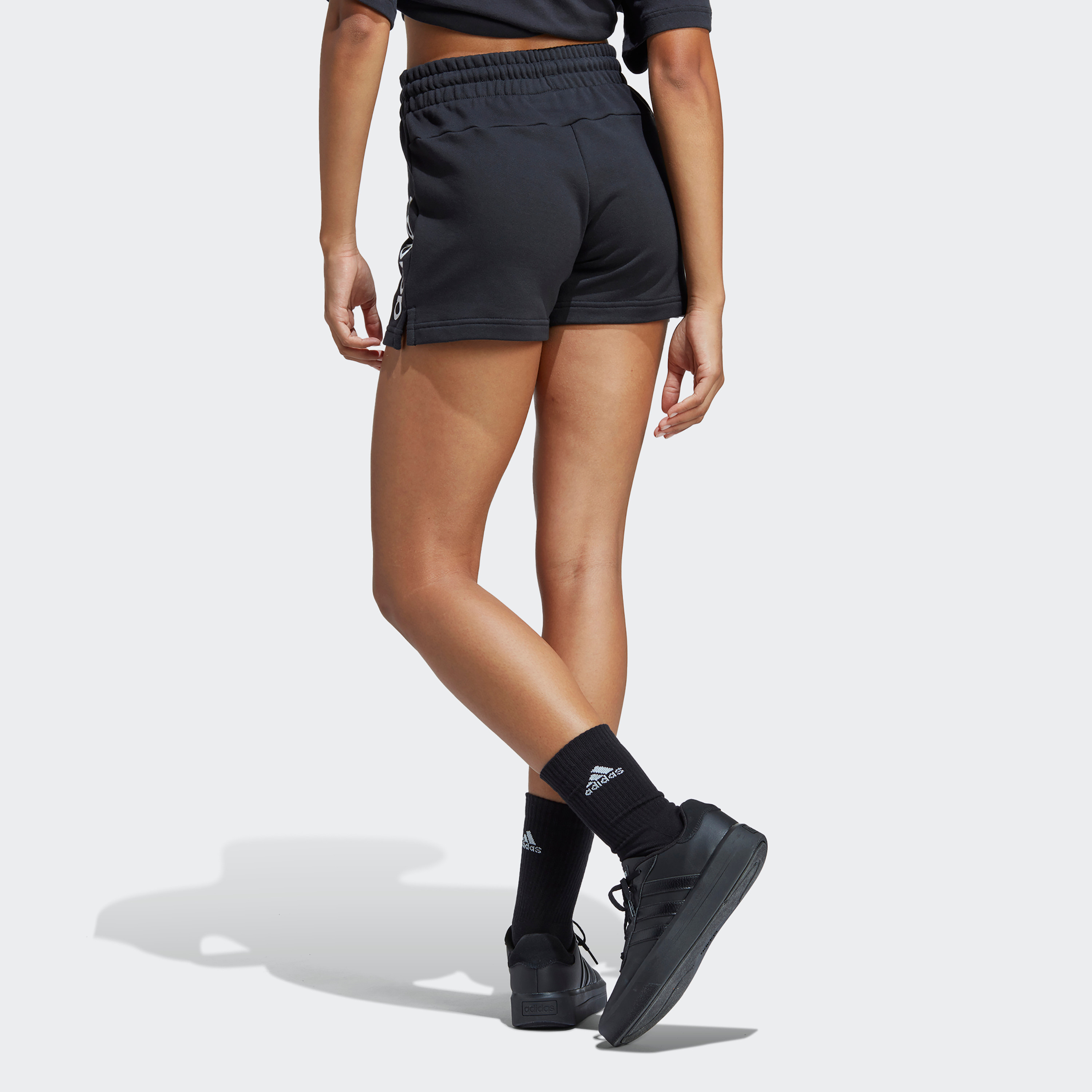 Adidas Lin French Terry Sho Women Logo Shorts-sports-women-clothing-athleticskirtsandshorts-image-3