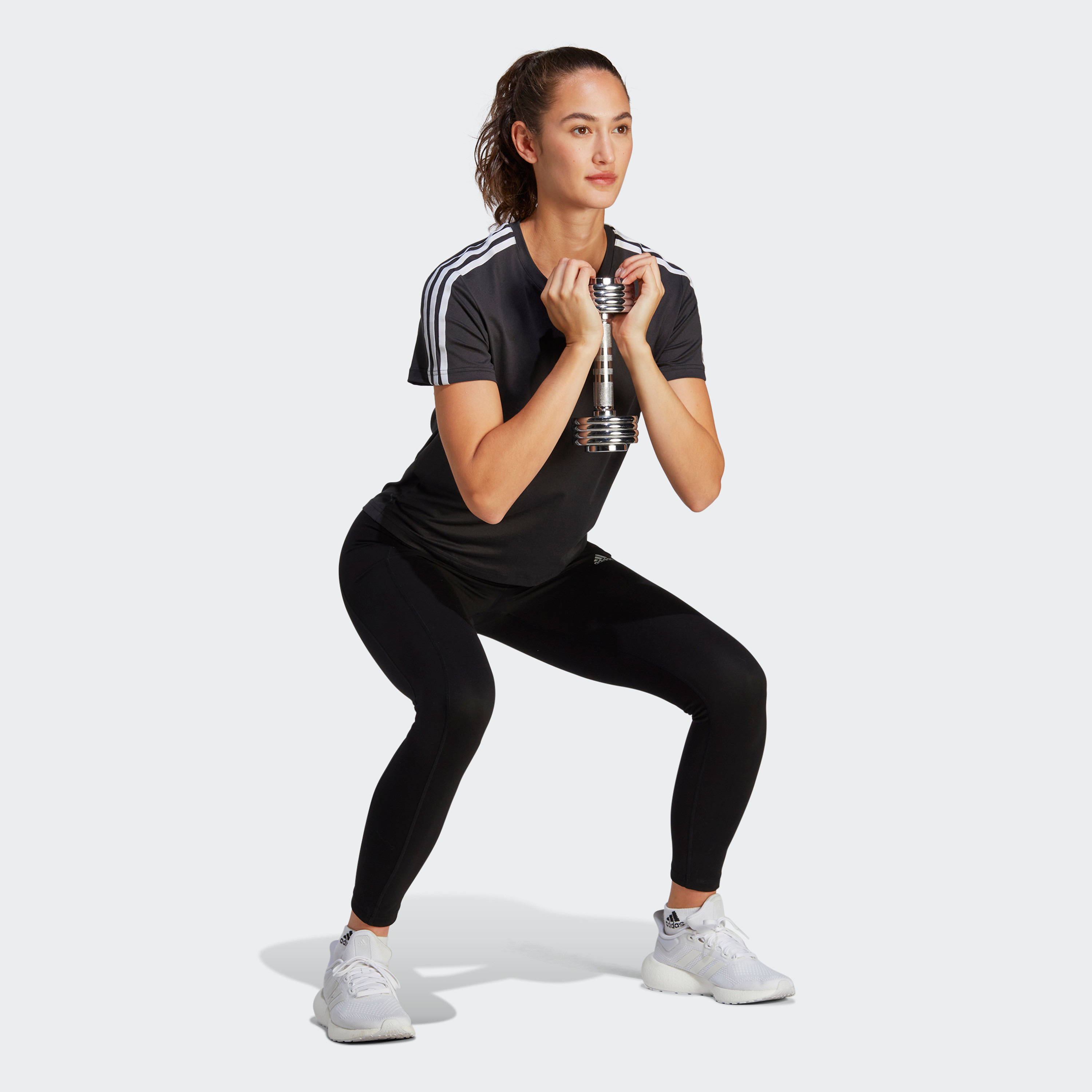 سروال رياضي ايروريدي اسنشيال ترين بثلاثة خطوط من اديداس للنساء | او اي-sports-women-clothing-tshirtsandvests-image-6