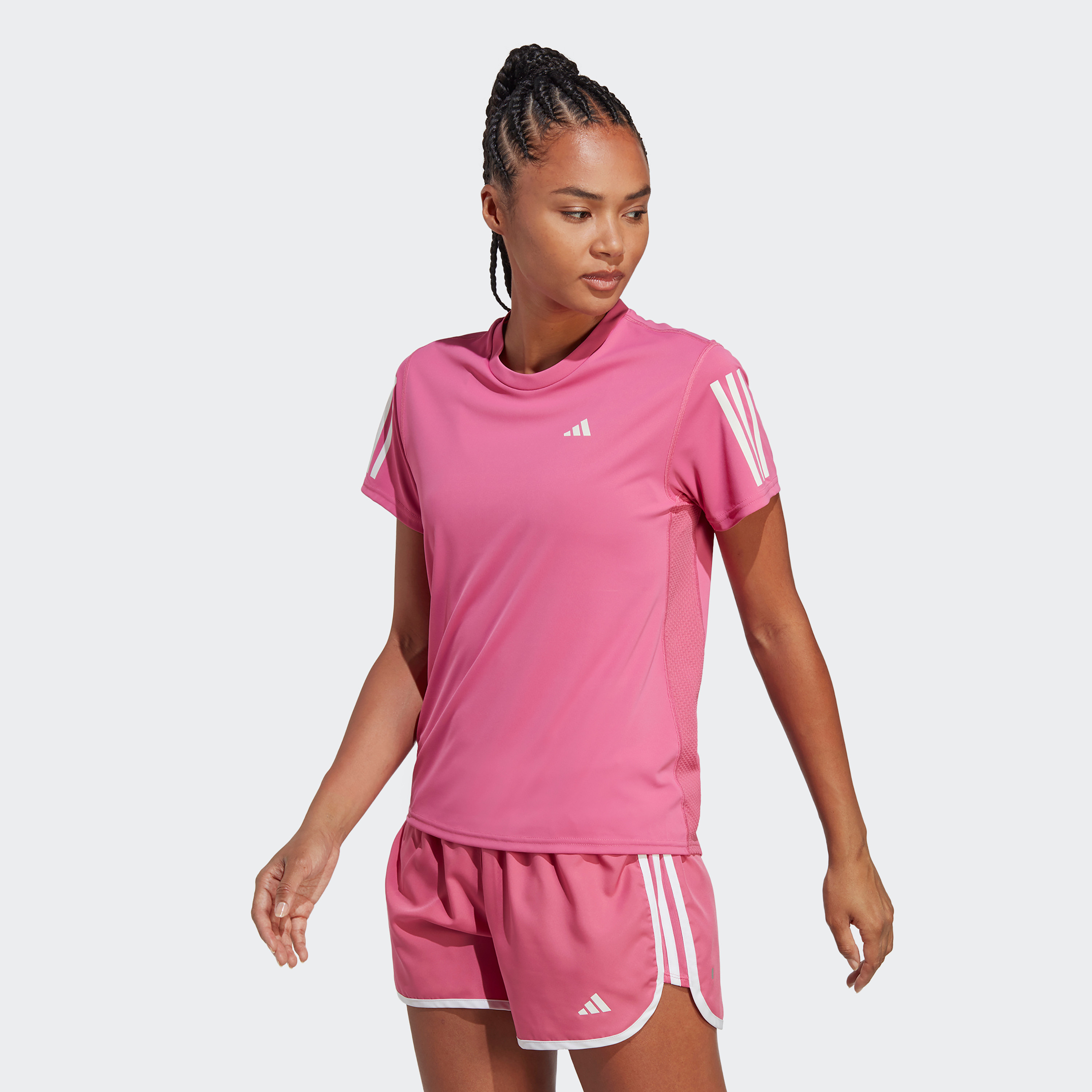  تي شيرت اون ذا رن للنساء من اديداس بثلاثة أشرطة-sports-women-clothing-tshirtsandvests-image-1