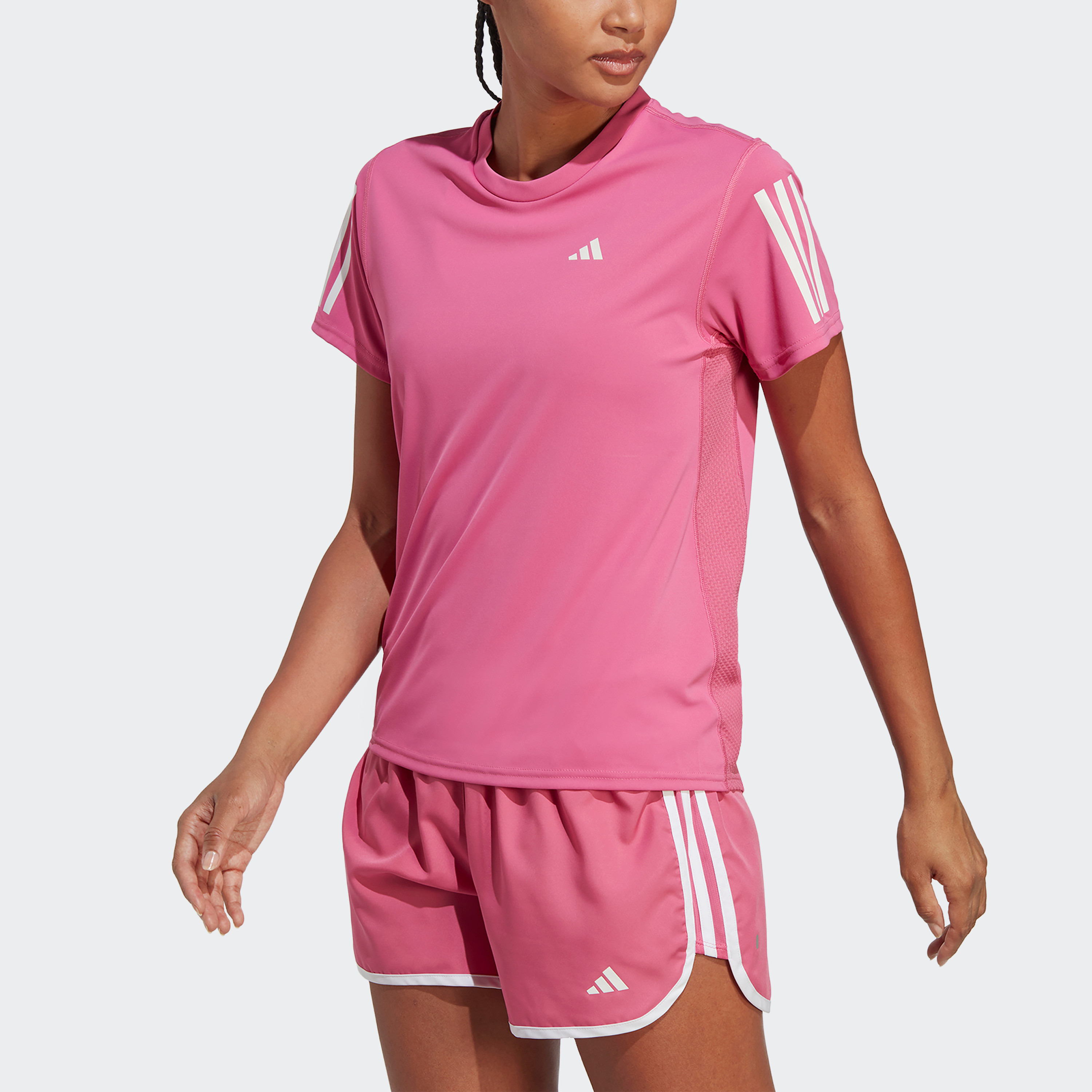  تي شيرت اون ذا رن للنساء من اديداس بثلاثة أشرطة-sports-women-clothing-tshirtsandvests-image-7