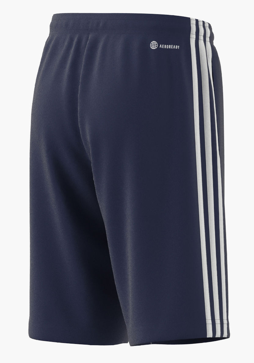 adidas Logo Print Shorts with Drawstring Closure-Bottoms-image-2