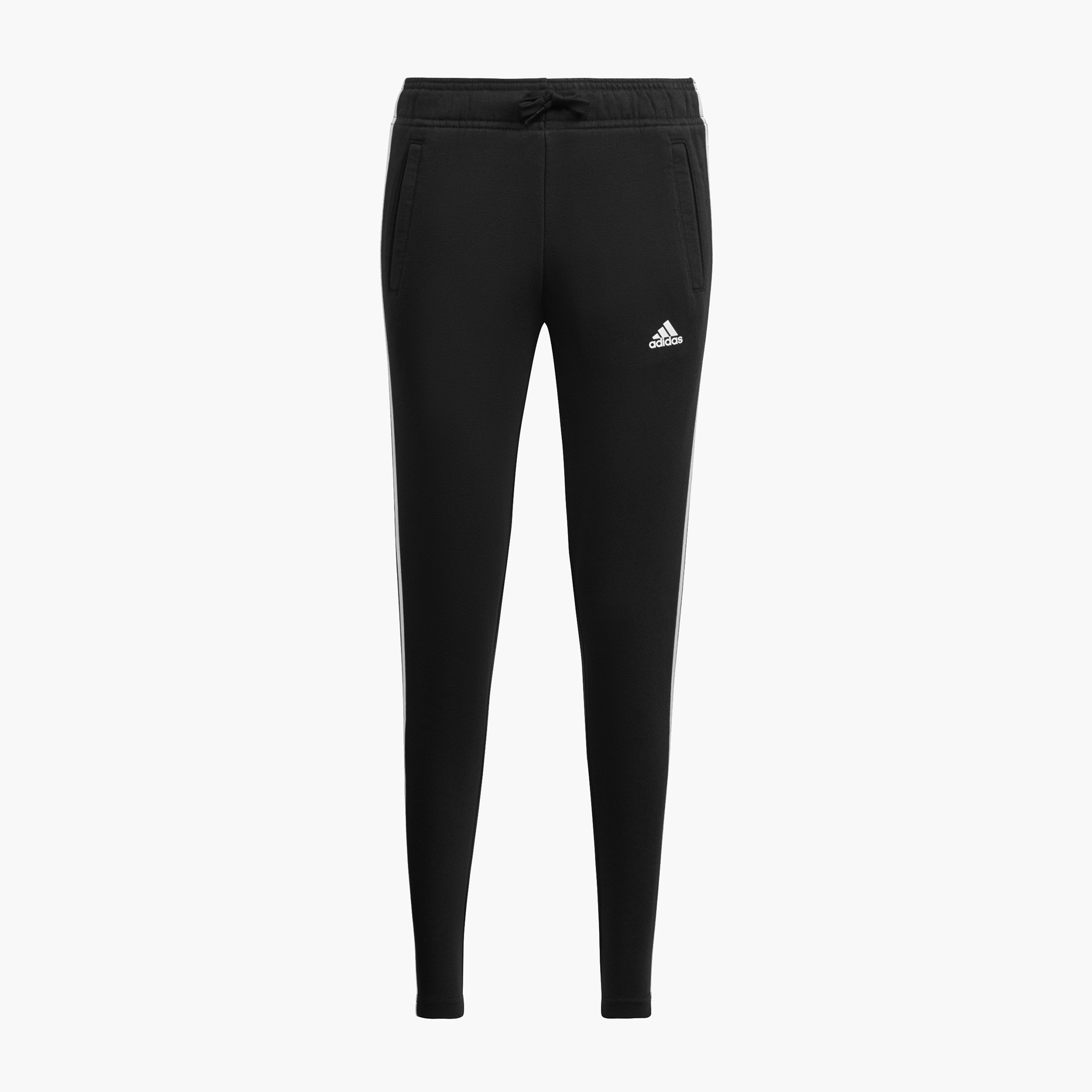 بنطلون رياضي برباط إغلاق وشريط وطبعات شعار من أديداس-girls-clothing-sportswear-bottoms-image-1