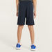 adidas Logo Detail Shorts with Elasticated Waistband-Bottoms-thumbnailMobile-3