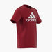 adidas Logo Print Round Neck T-shirt with Short Sleeves-Tops-thumbnailMobile-1