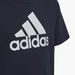 adidas Logo Print T-shirt with Round Neck and Short Sleeves-Tops-thumbnailMobile-3