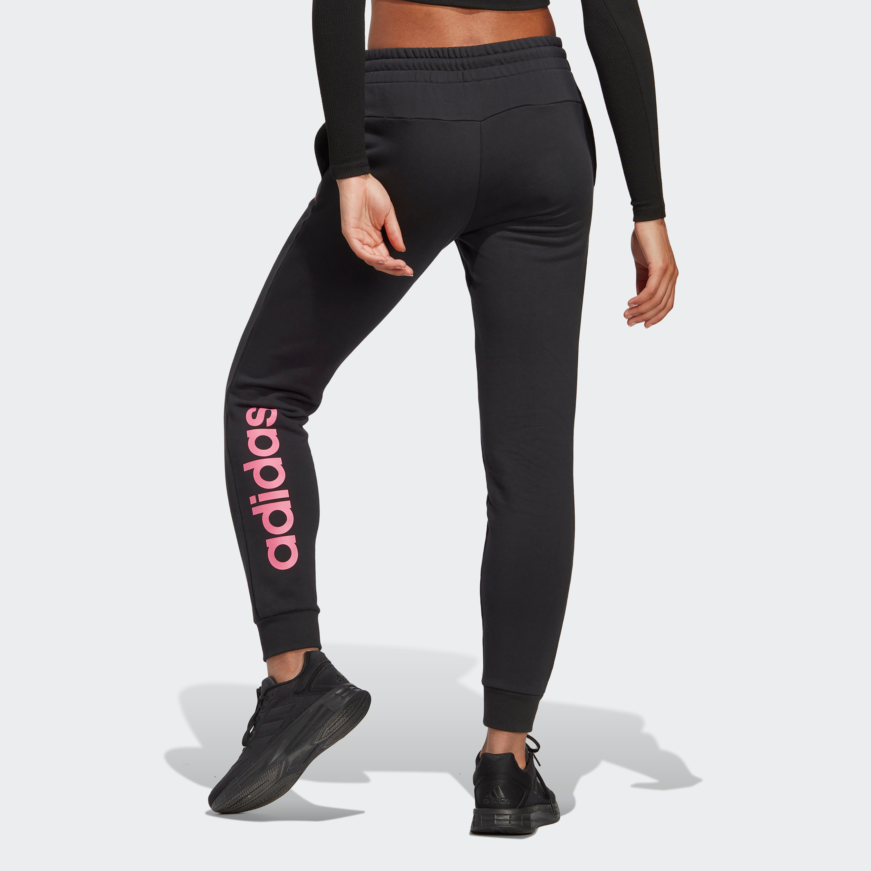  بنطلون تحمل شعار فرنش تيري  سي اف للنساء من اديداس مخطط-women-clothing-bottoms-joggers-image-4