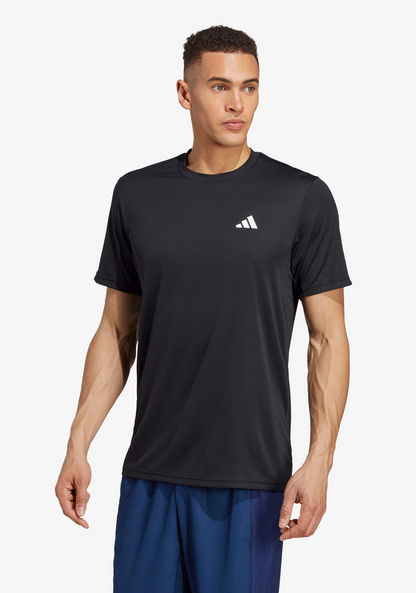 Adidas Logo Print Crew Neck T-shirt-T Shirts & Vests-image-0