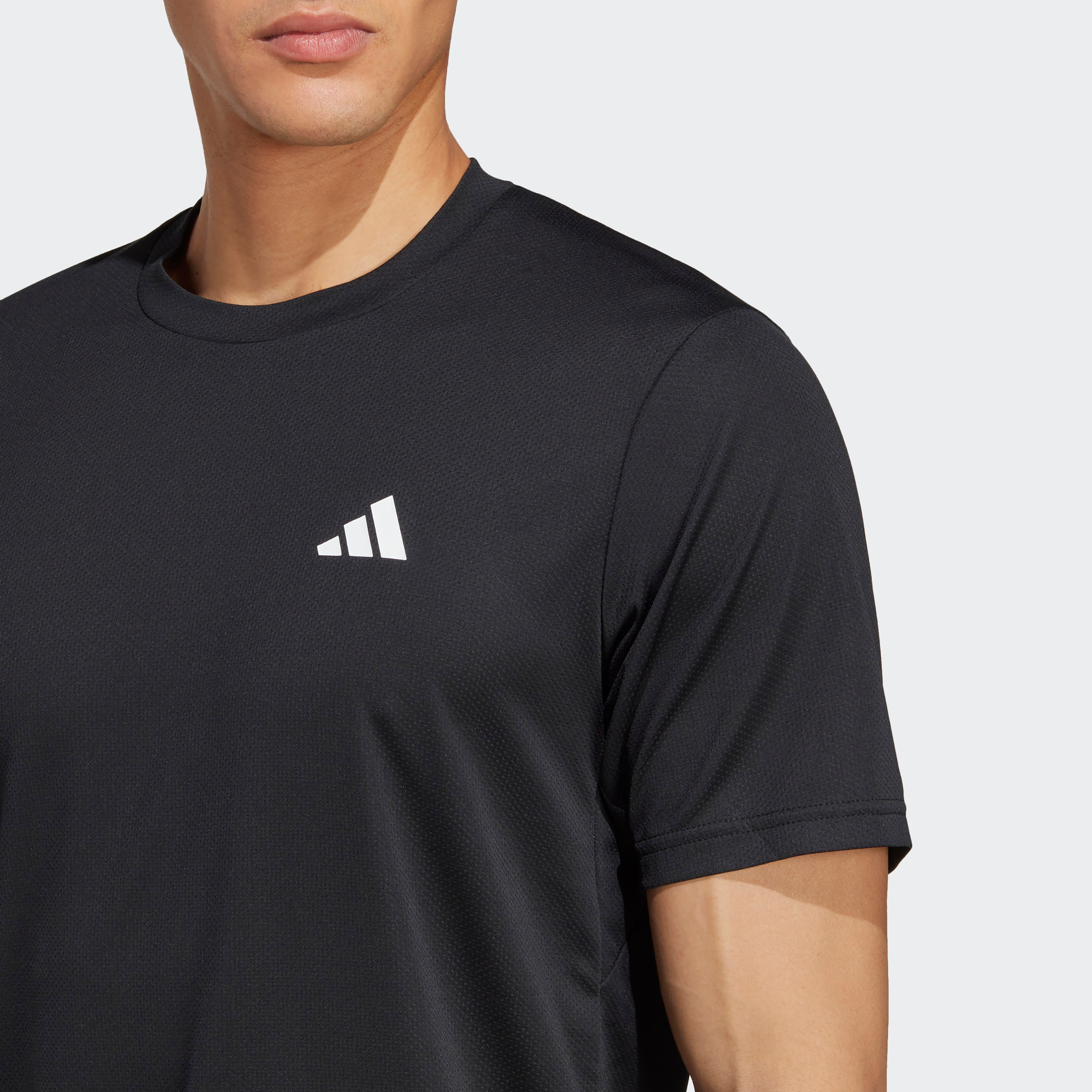  تيشرت اسنشيالز للتدريب بشعار شو للرجال من اديداس-men-clothing-sportswearandactivewear-tshirtsandpolos-image-3