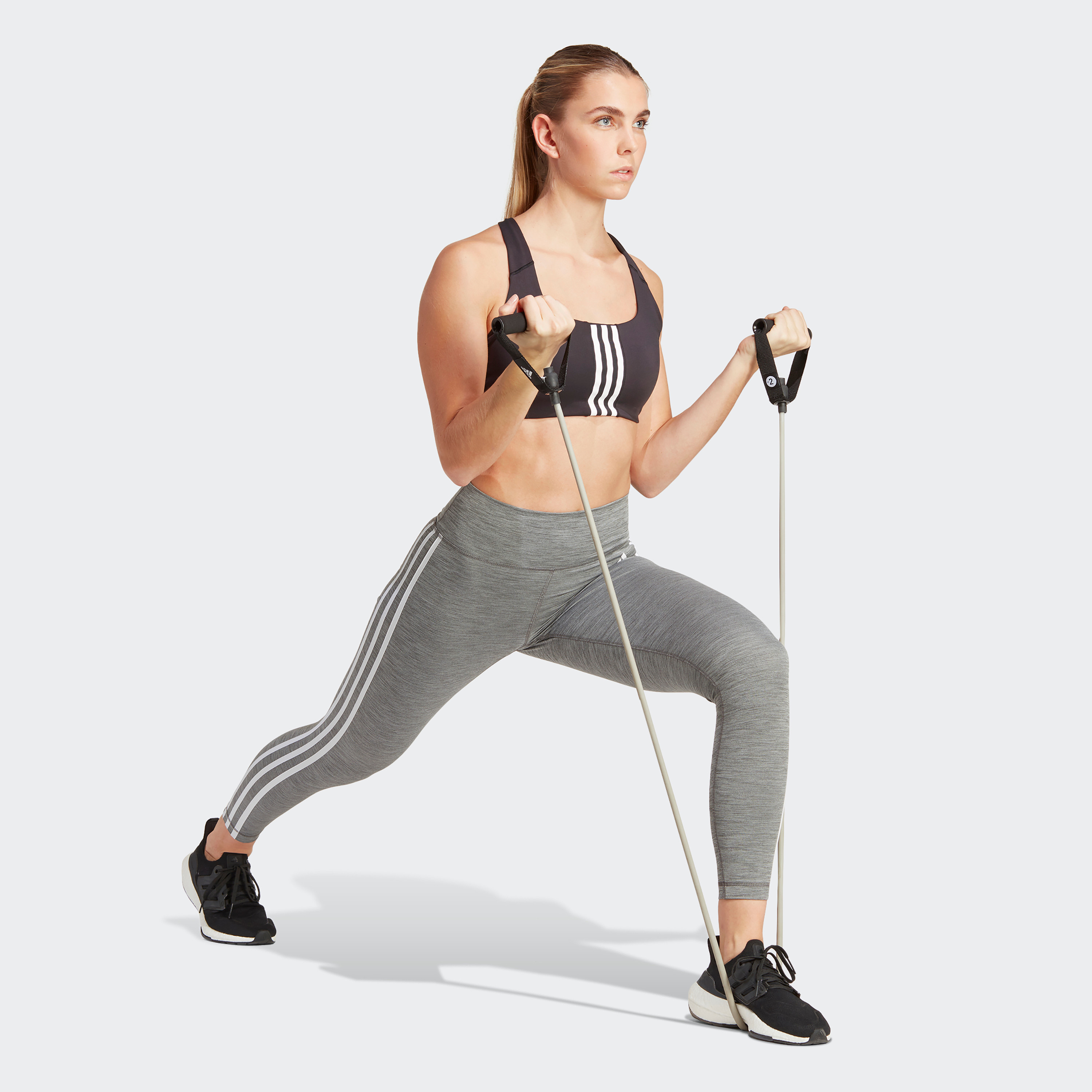  بنطلون رياضي ضيقمزين بثلاثة خطوط للنساء تي اي 78 ملون بجلد الفهد من اديداس-women-clothing-bottoms-leggings-image-2