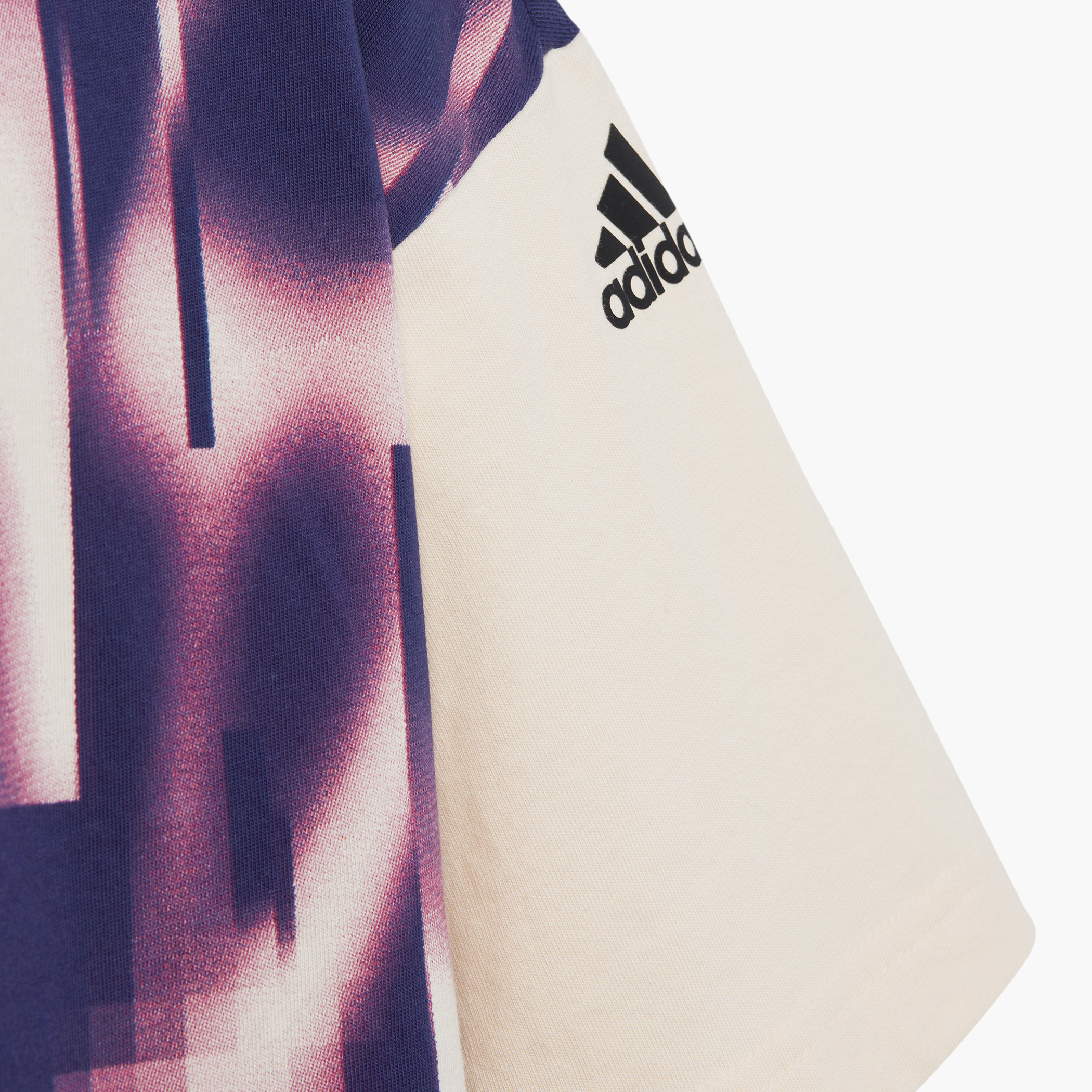 adidas Graphic Print T-shirt with Crew Neck and Short Sleeves-sports-girls-clothing-tops-image-6