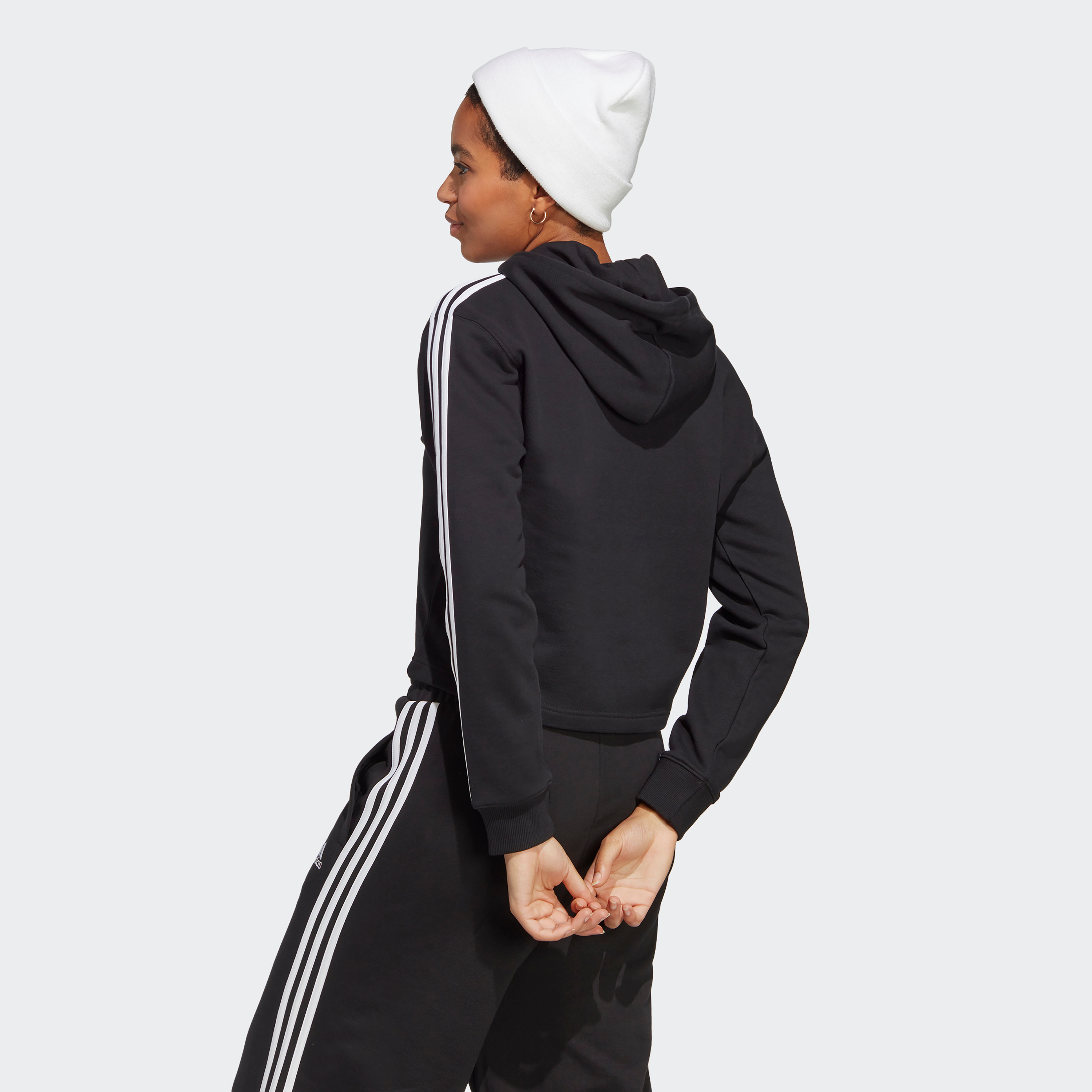  هودي فرينش تيري بي ال اتش دي بشعار للرجال من اديداس مزين بثلاثة أشرطة-sports-women-clothing-hoodiesandsweatshirts-image-4