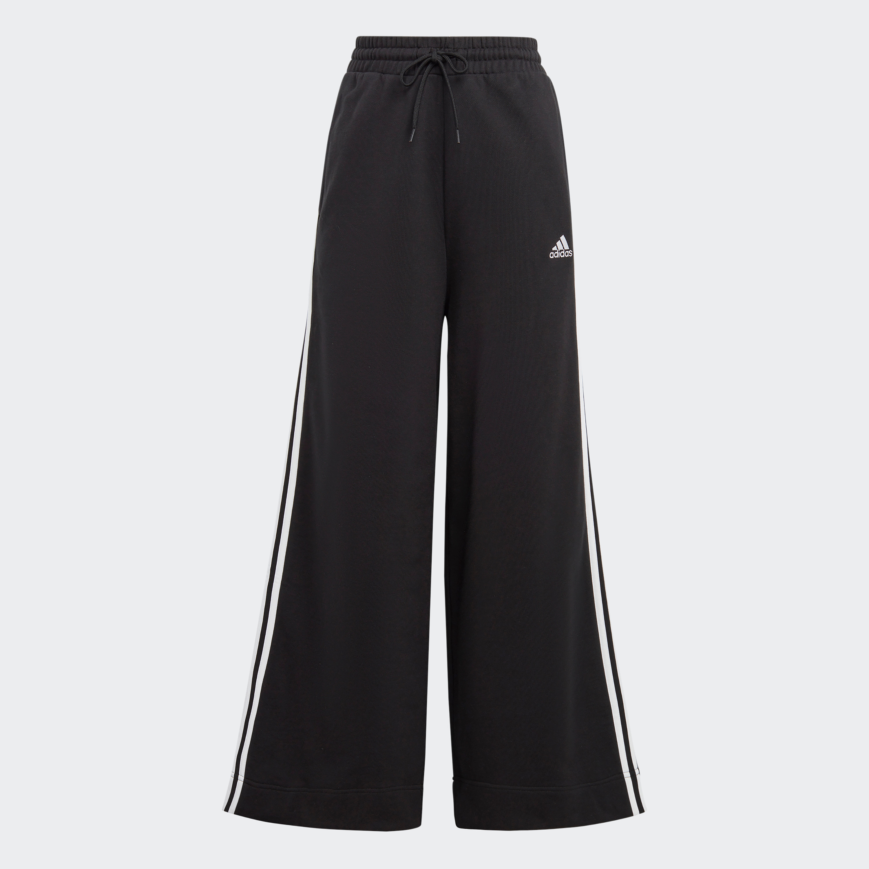  بنطلون وسيع فرينش تيري  بشعار للنساء من اديداس مزين بثلاثة أشرطة-women-clothing-bottoms-joggers-image-5