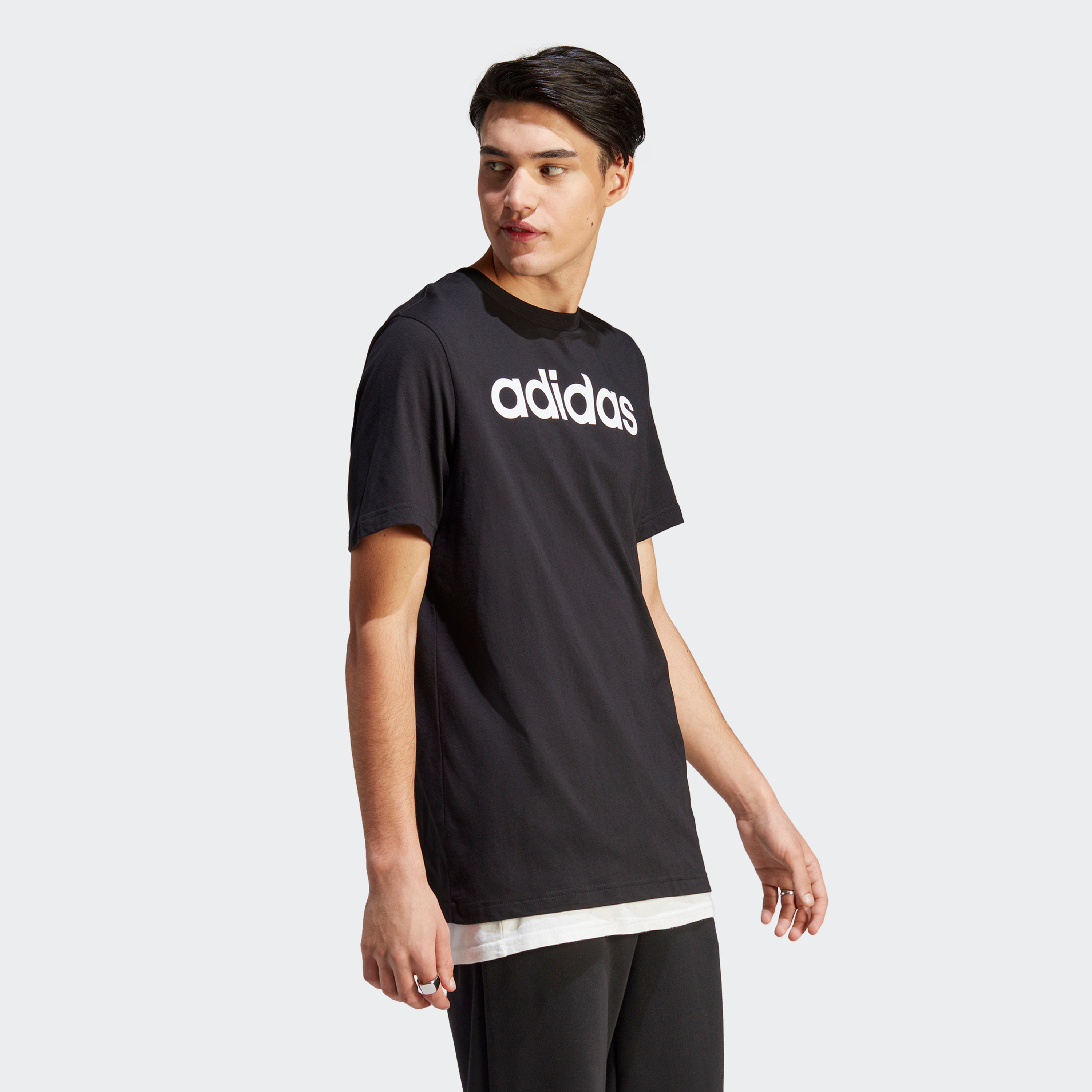 Adidas Men Essentials Single Jersey Linear Embroidered Logo T-Shirt | OE-men-clothing-sportswearandactivewear-tshirtsandpolos-image-2