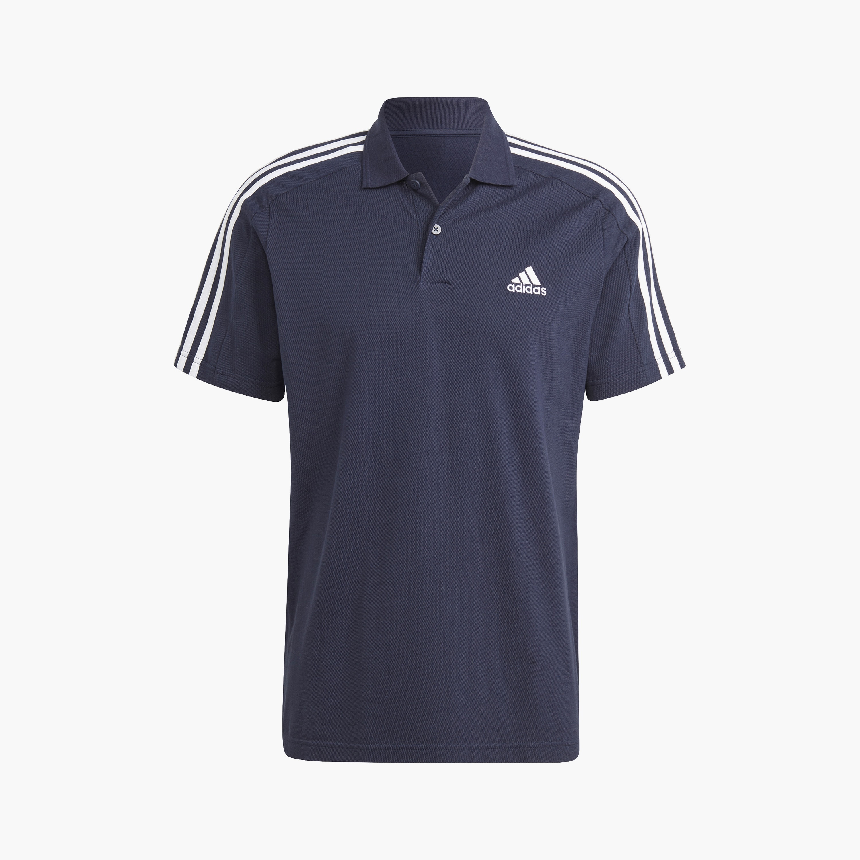تيشيرت بولو إيسنشيالز بيكيه المطرز بشعار صغير وثلاثة خطوط من أديداس للرجال | OE-men-clothing-sportswearandactivewear-tshirtsandpolos-image-13