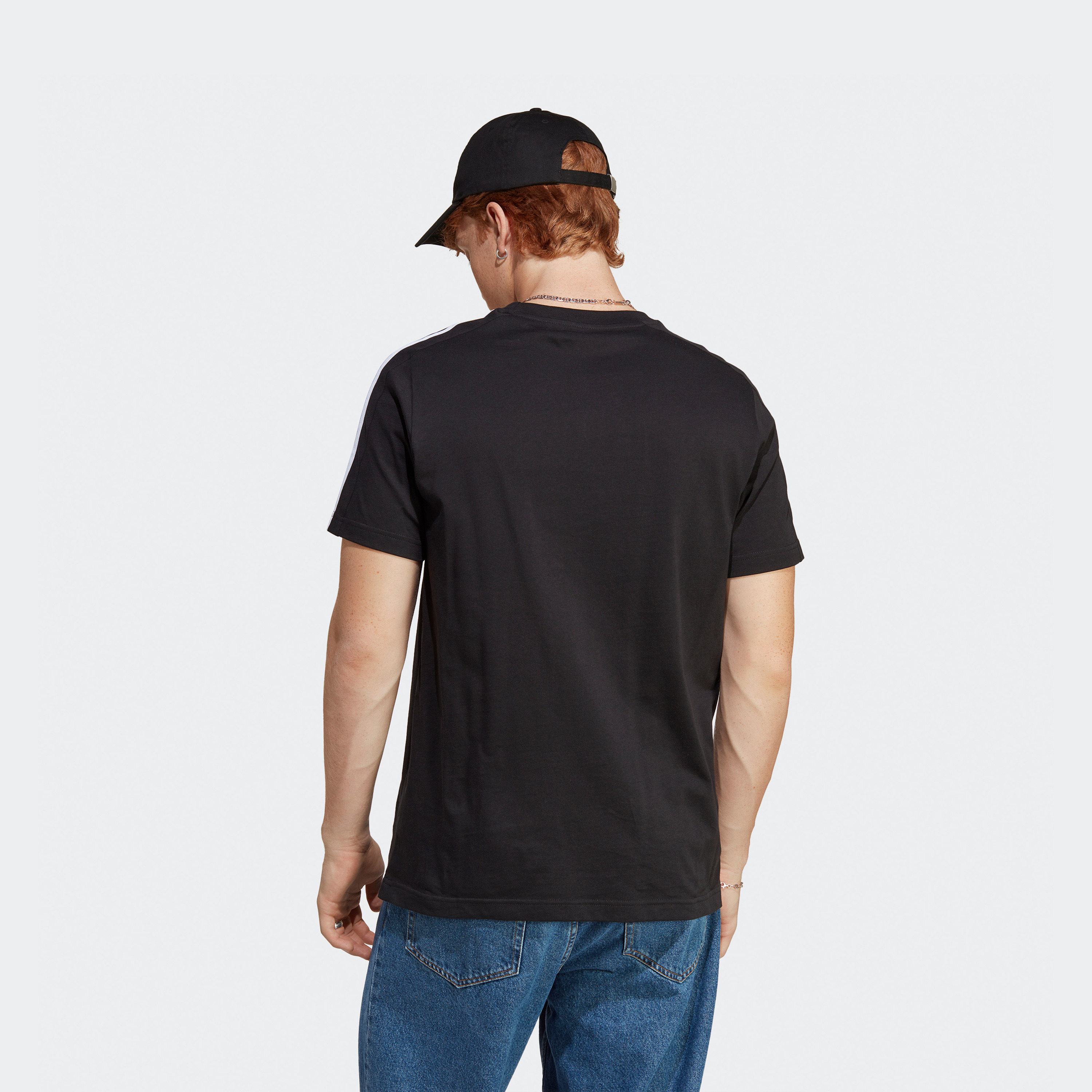 adidas Men's Essentials Single Jersey 3-Stripes T-Shirt IC9334|OE-men-clothing-sportswearandactivewear-tshirtsandpolos-image-3
