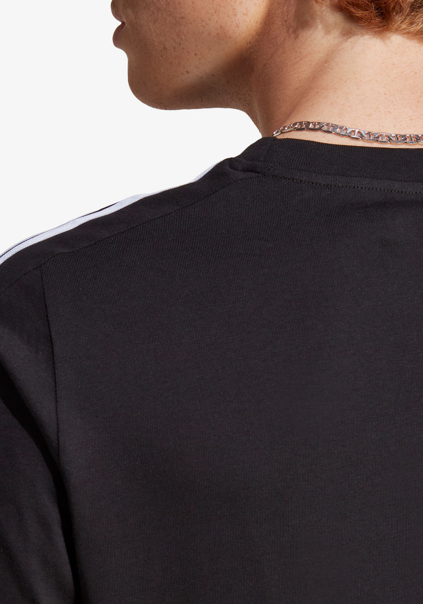 Adidas Stripe Detail Crew Neck T-shirt-T Shirts & Vests-image-3