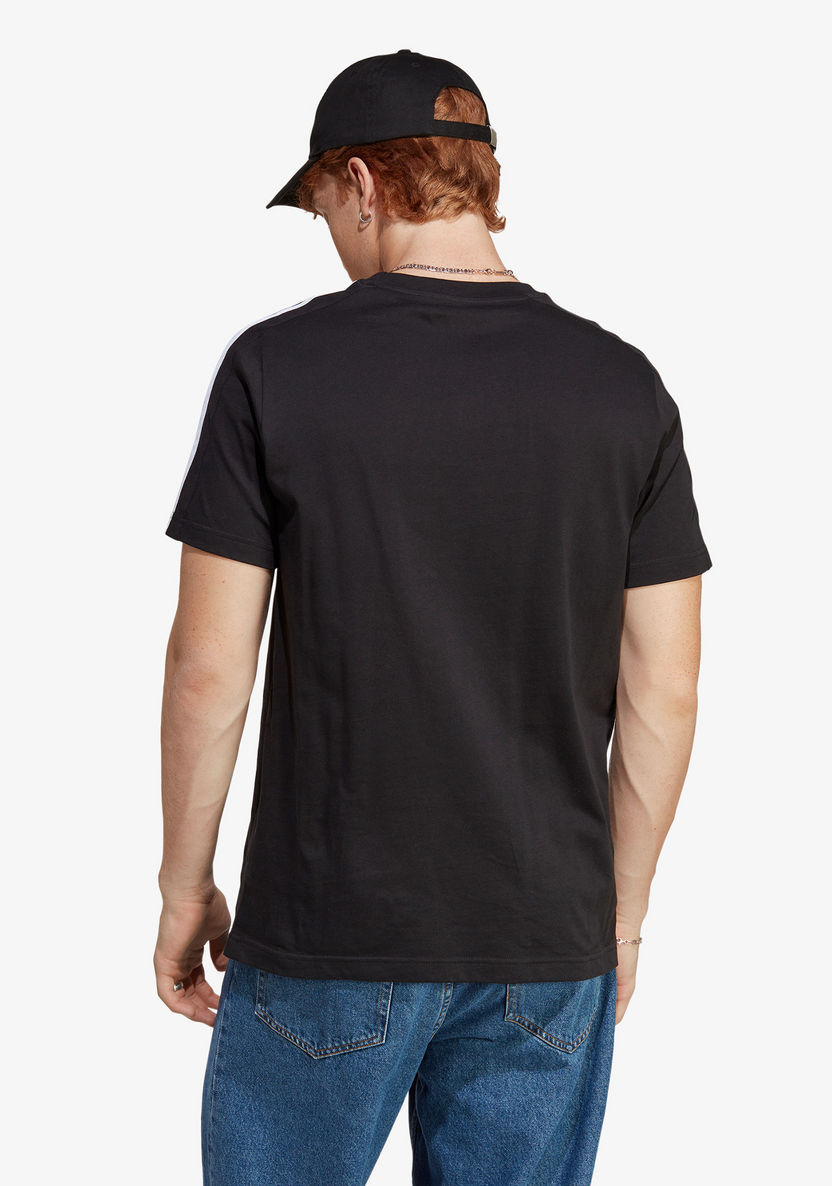 Adidas Stripe Detail Crew Neck T-shirt-T Shirts & Vests-image-4