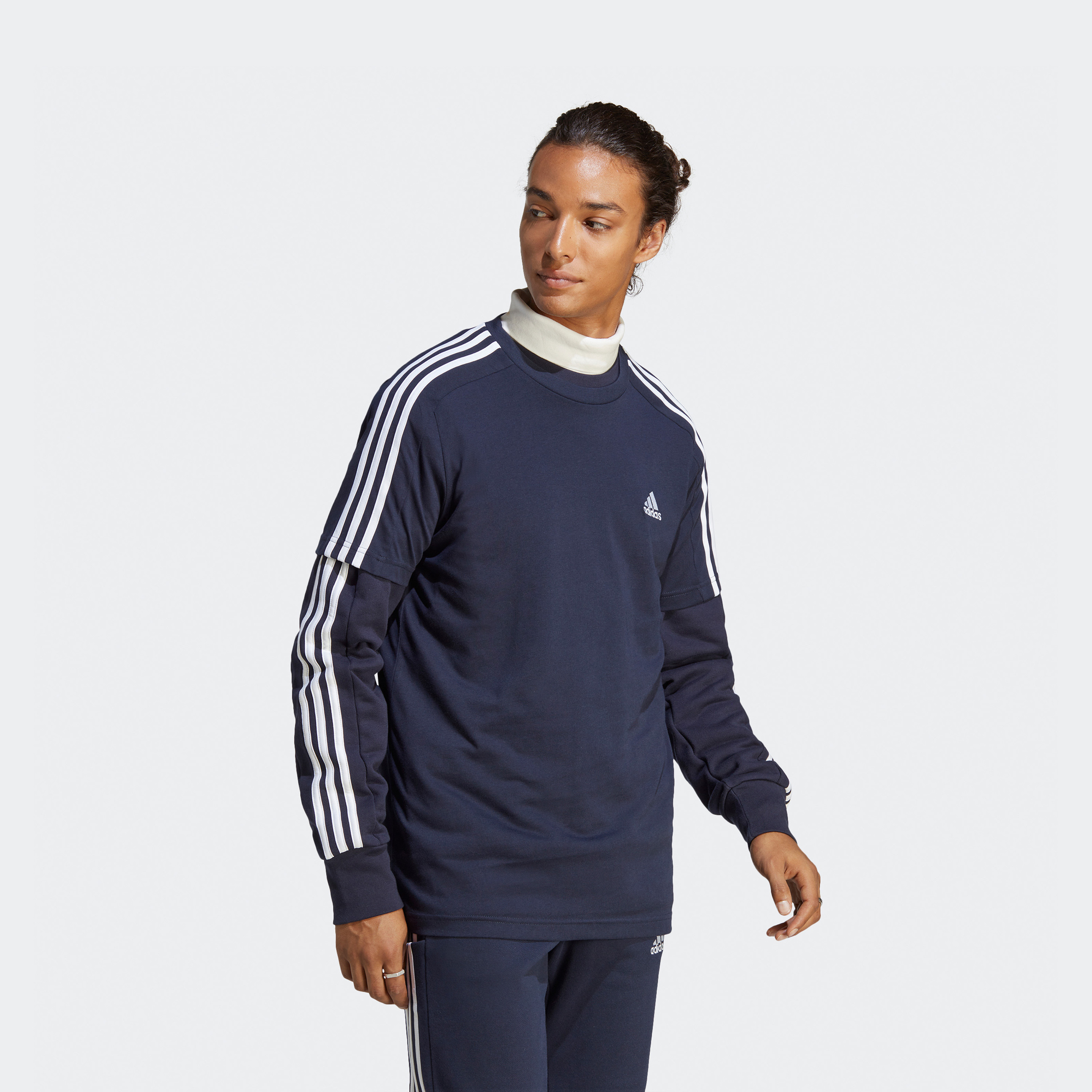 أديداس - تي شيرت جيرسي ايسنشالز 3 خطوط IC9334-men-clothing-sportswearandactivewear-tshirtsandpolos-image-13