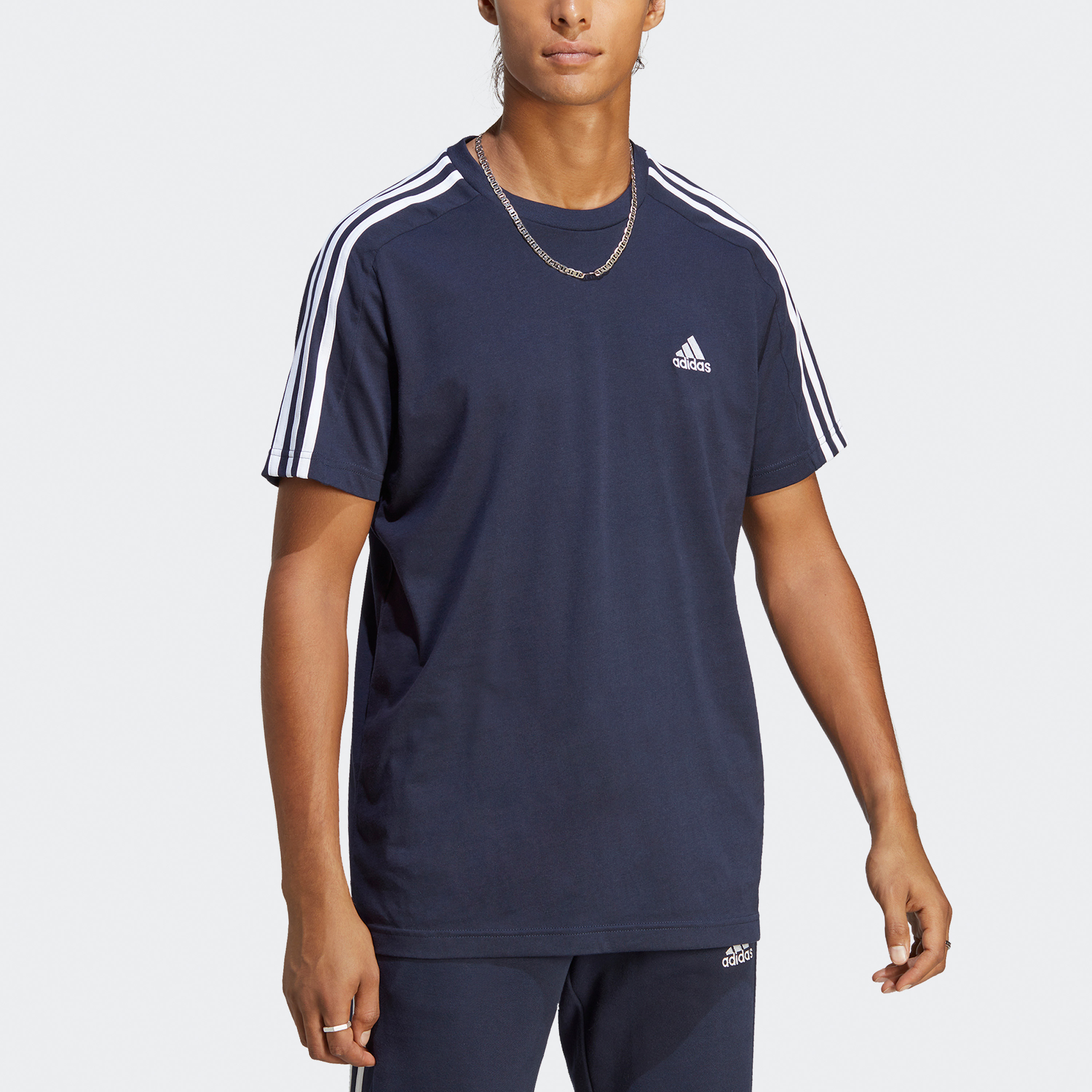 أديداس - تي شيرت جيرسي ايسنشالز 3 خطوط IC9334-men-clothing-sportswearandactivewear-tshirtsandpolos-image-14