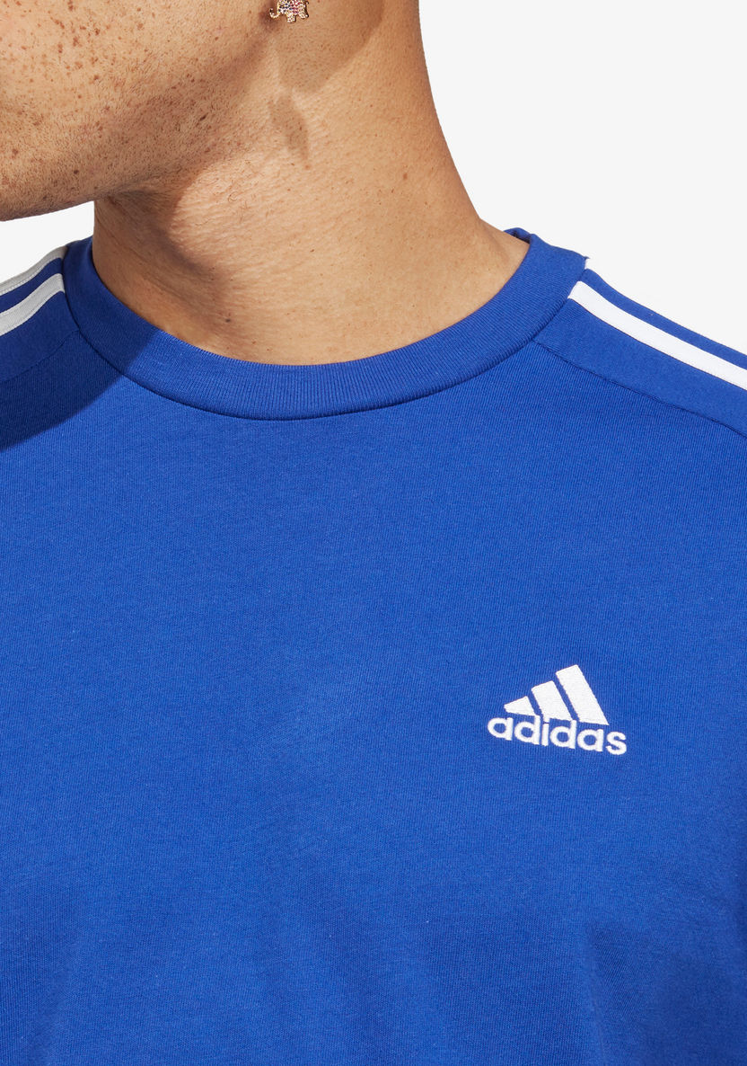 Adidas Stripe Detail Crew Neck T-shirt-T Shirts & Vests-image-4