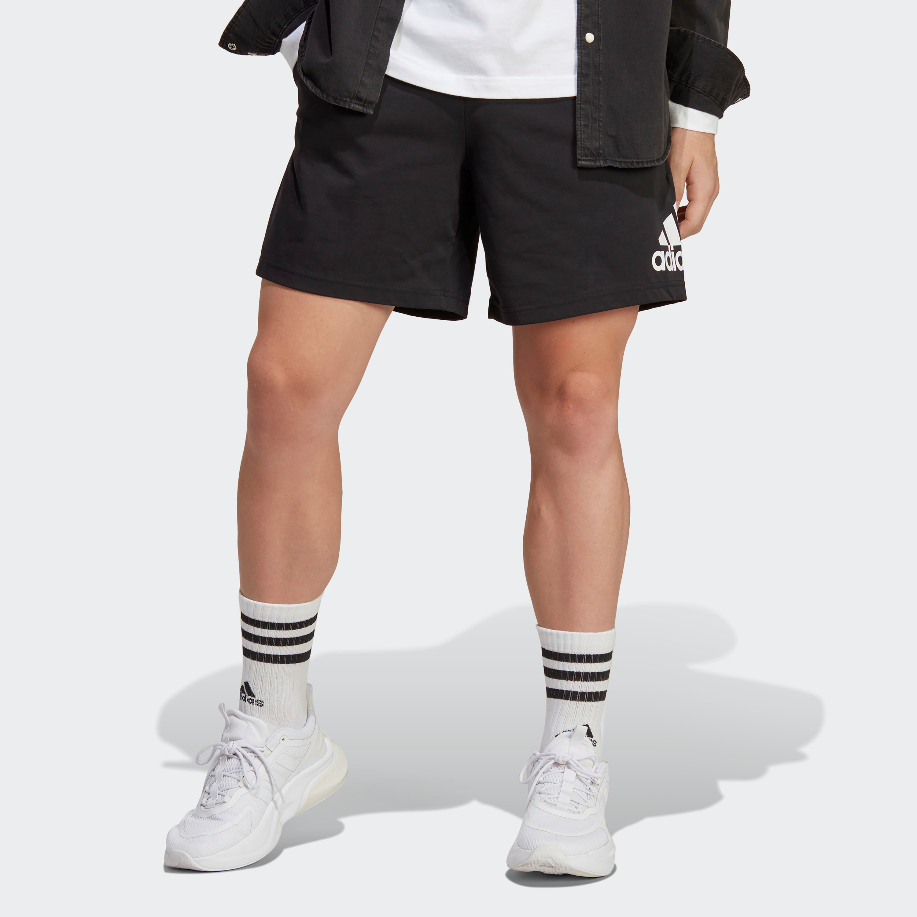 Adidas BL Soft Jersey Sho Men Logo Shorts-men-clothing-bottoms-shorts-image-1