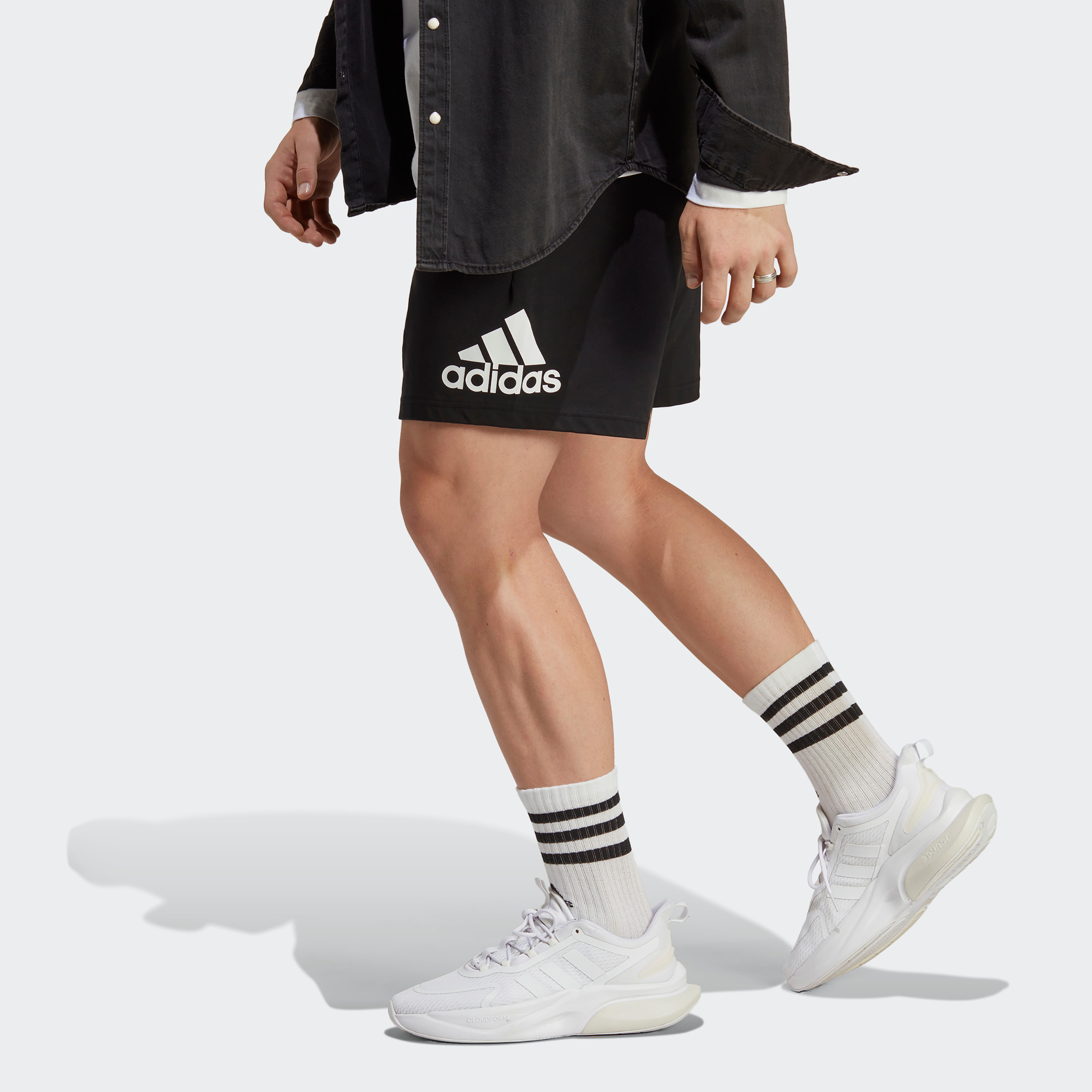 Adidas BL Soft Jersey Sho Men Logo Shorts-men-clothing-bottoms-shorts-image-7
