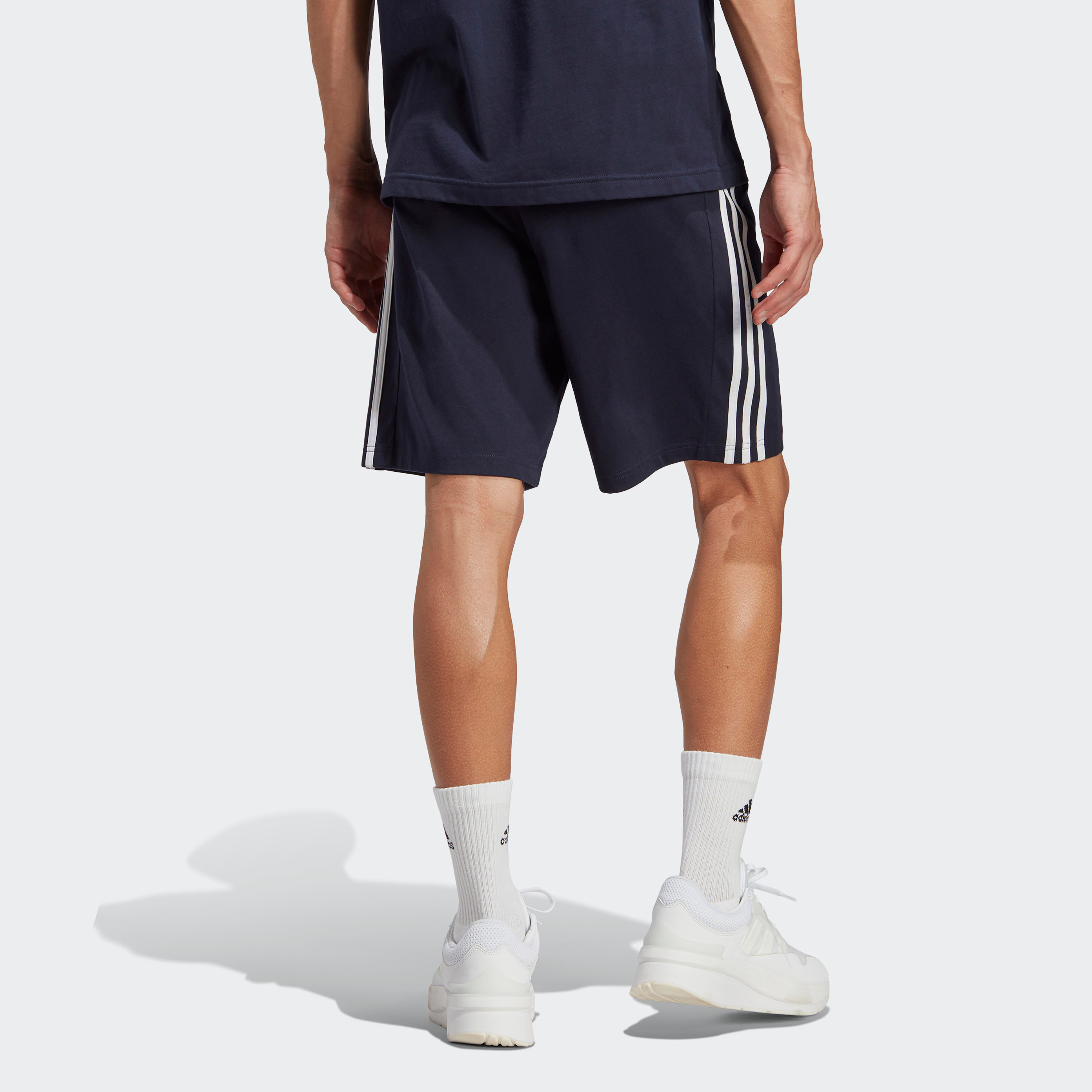 Adidas Men Essentials Single Jersey 3-Stripes Shorts | OE-men-clothing-bottoms-shorts-image-4