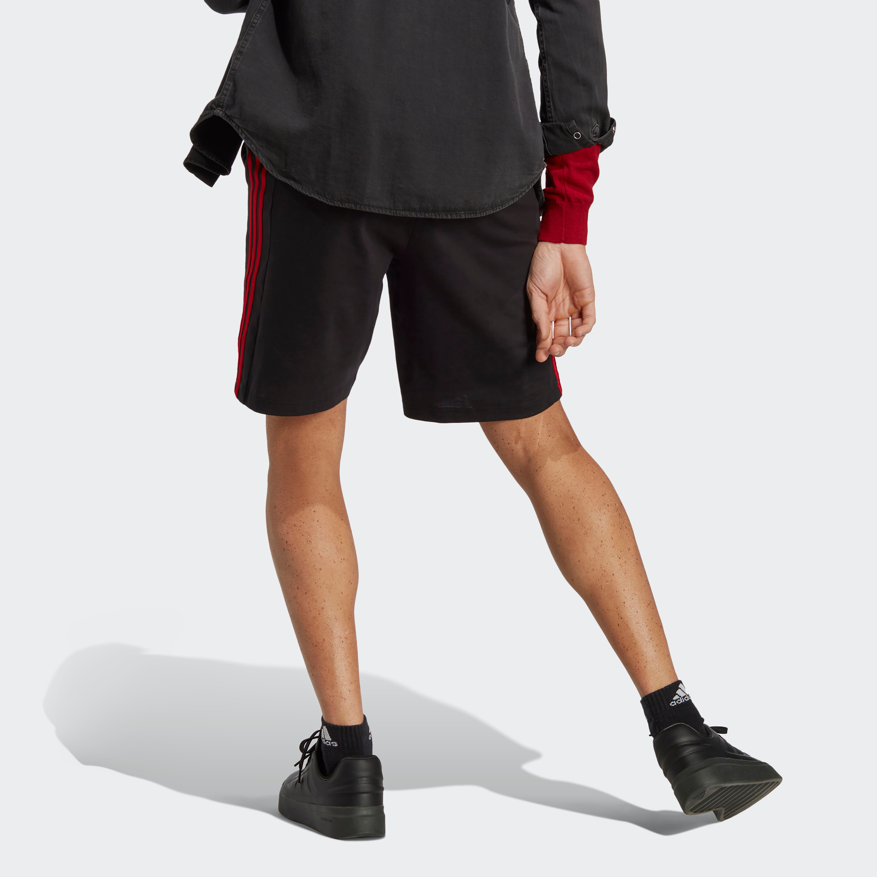 Adidas Men Essentials Single Jersey 3-Stripes Shorts | OE-men-clothing-bottoms-shorts-image-8