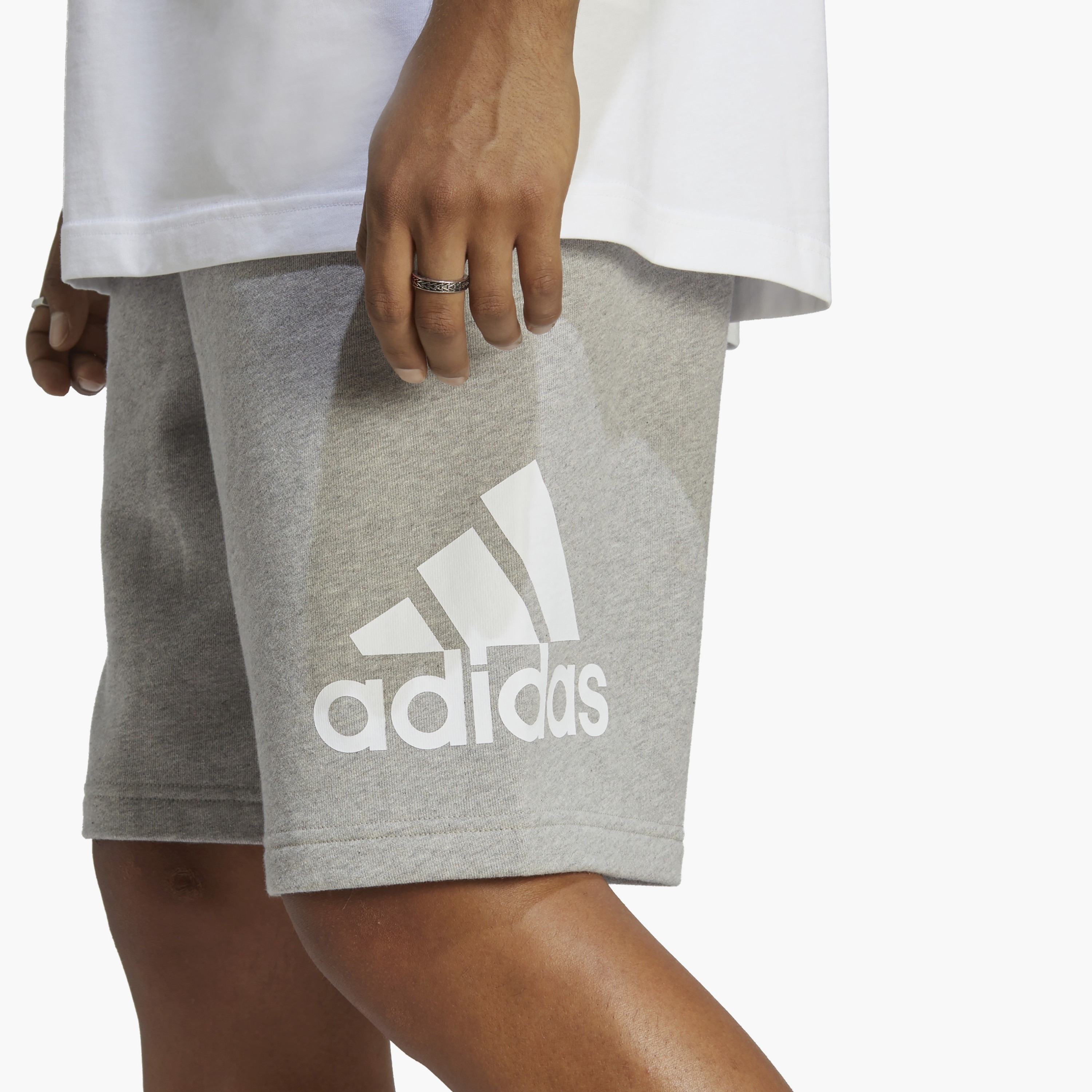 adidas Men's Essentials Big Logo French Terry 10 inch Shorts | OE-men-clothing-bottoms-shorts-image-4