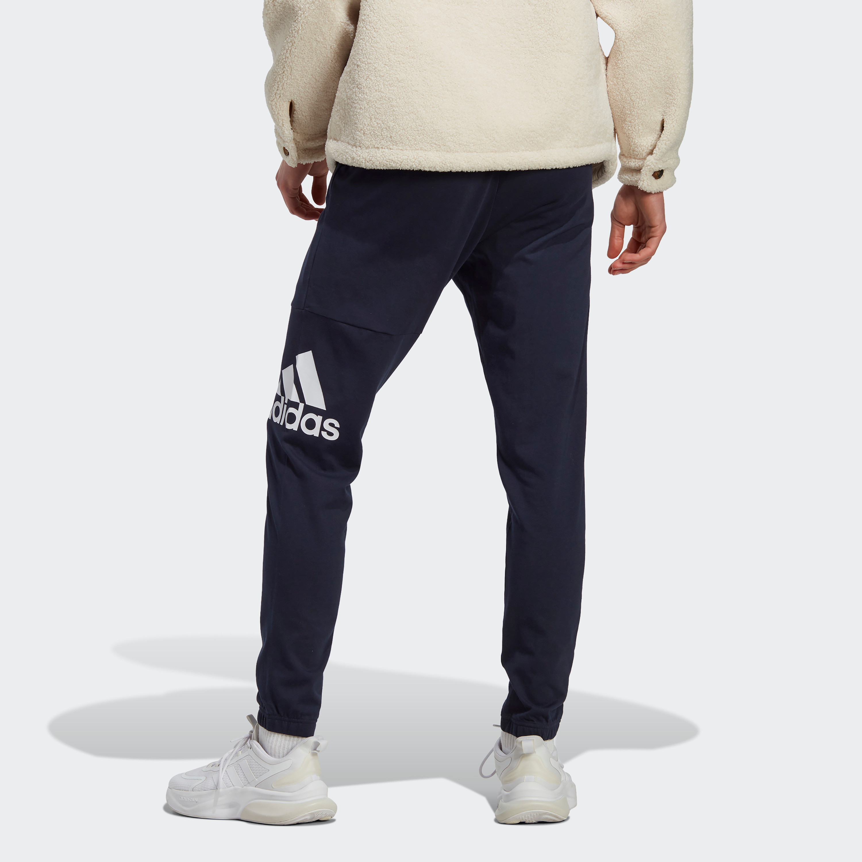 Adidas Men Essentials Single Jersey Tapered Badge of Sport Joggers | OE-sports-men-clothing-bottoms-image-8