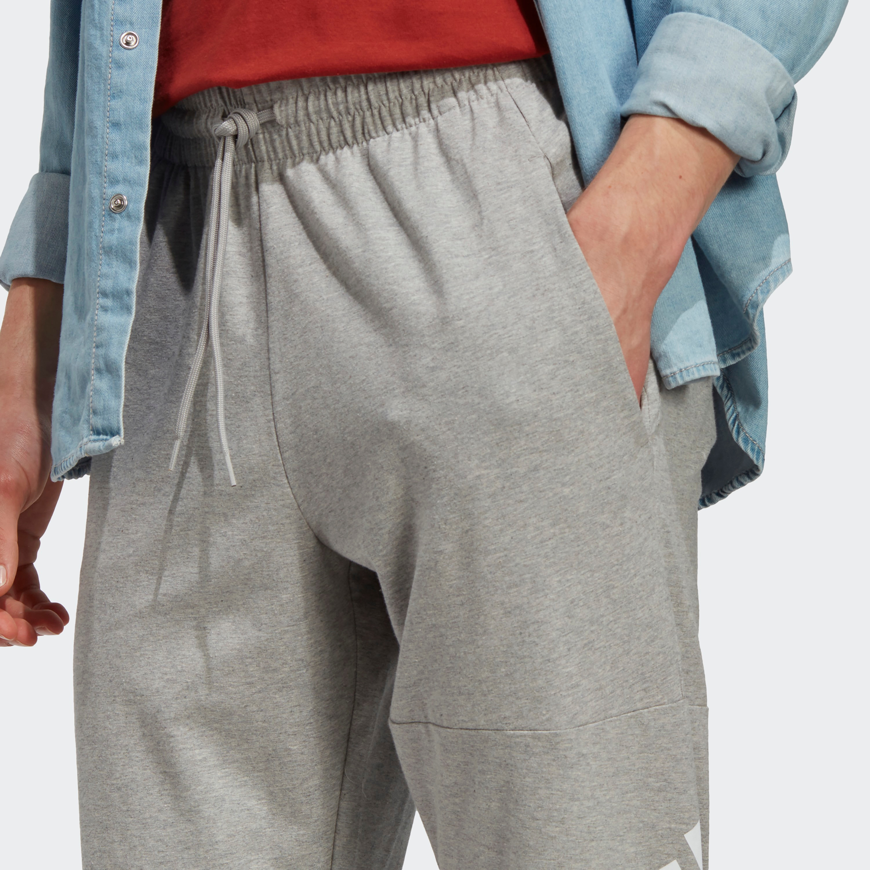 Adidas Men Essentials Single Jersey Tapered Badge of Sport Joggers | OE-sports-men-clothing-bottoms-image-11