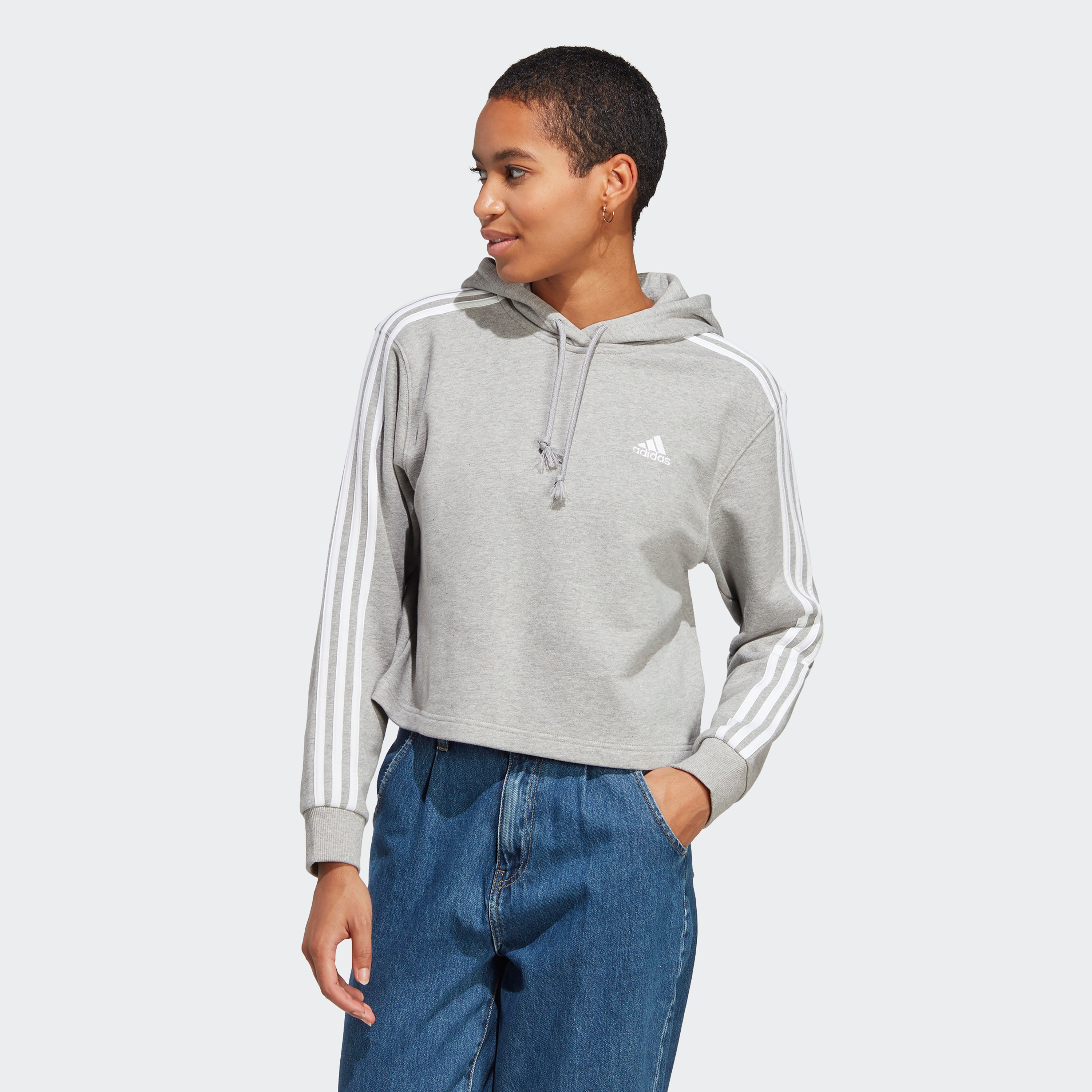  هودي فرينش تيري بي ال اتش دي بشعار للرجال من اديداس مزين بثلاثة أشرطة-sports-women-clothing-hoodiesandsweatshirts-image-1